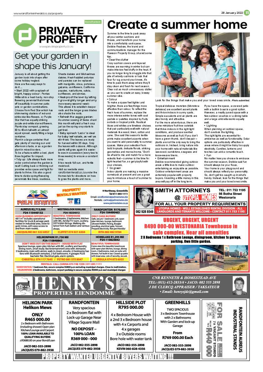 Randfontein Herald 28 January 2022 page 11