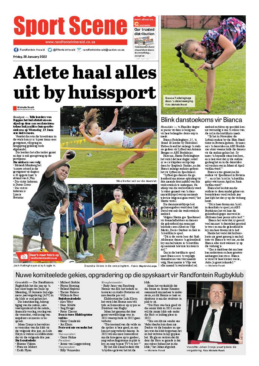 Randfontein Herald 28 January 2022 page 16