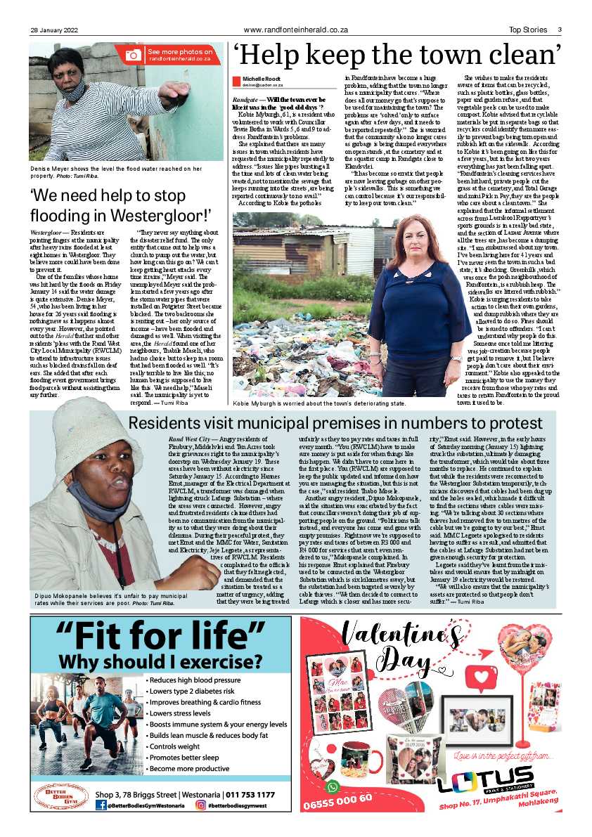 Randfontein Herald 28 January 2022 page 3
