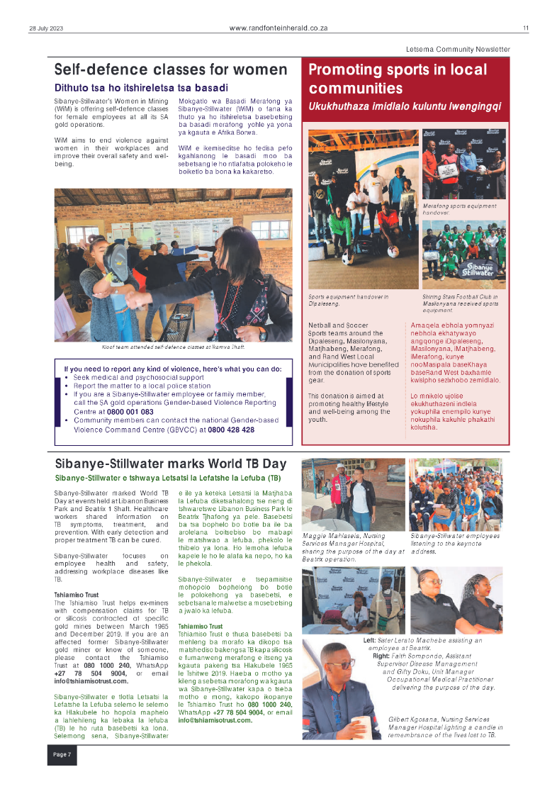 Randfontein Herald 28 July 2023 page 11