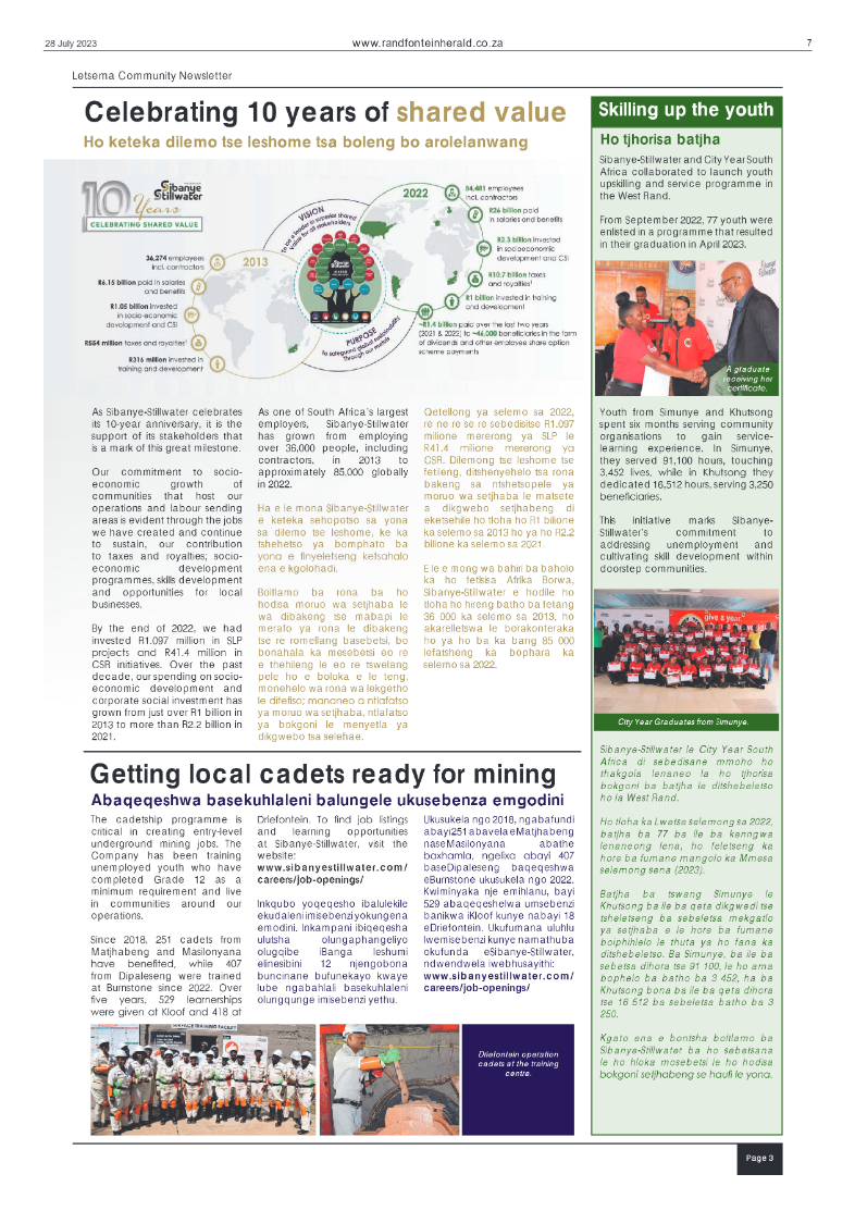 Randfontein Herald 28 July 2023 page 7