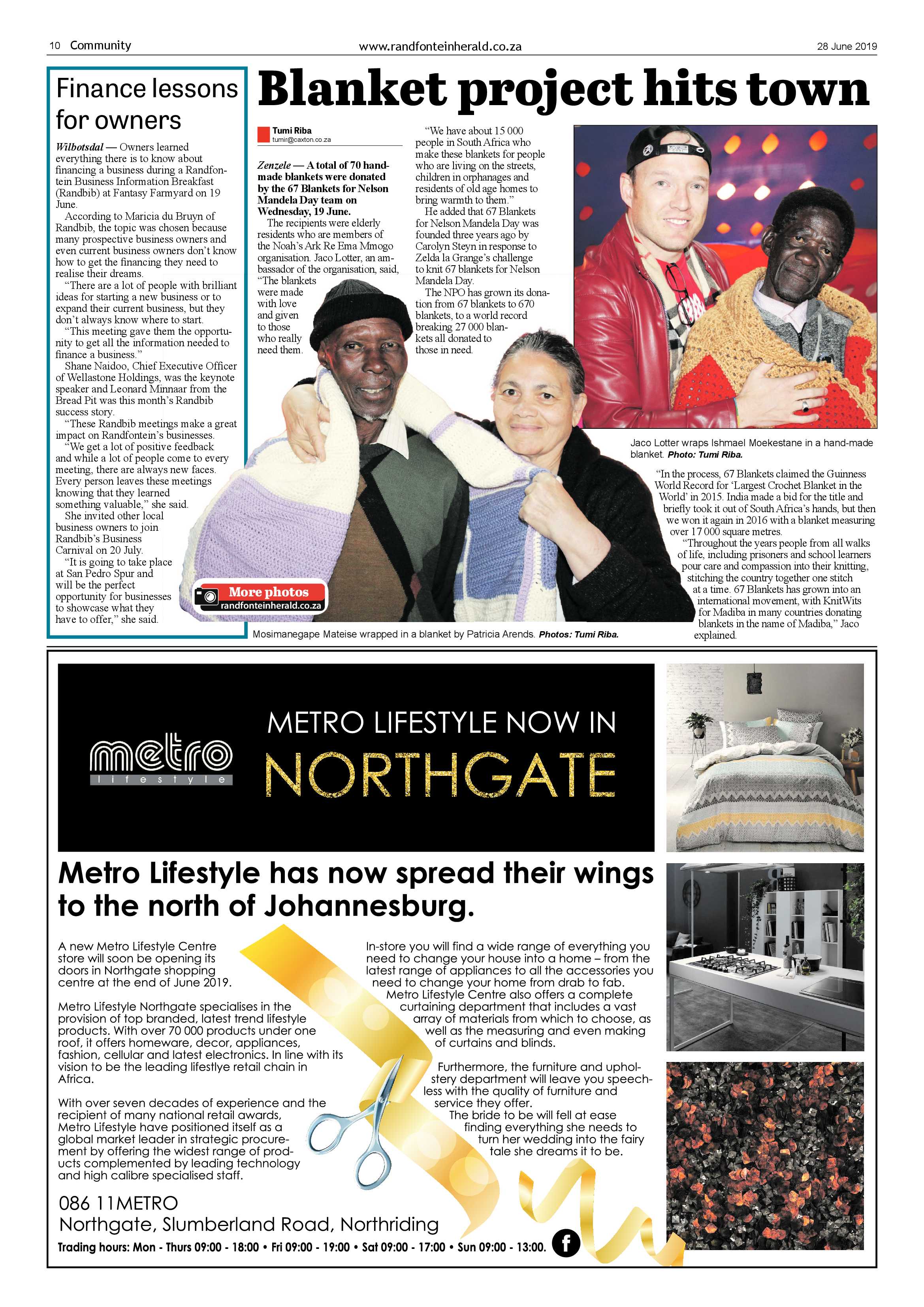 Randfontein Herald 28 June 2019 page 10