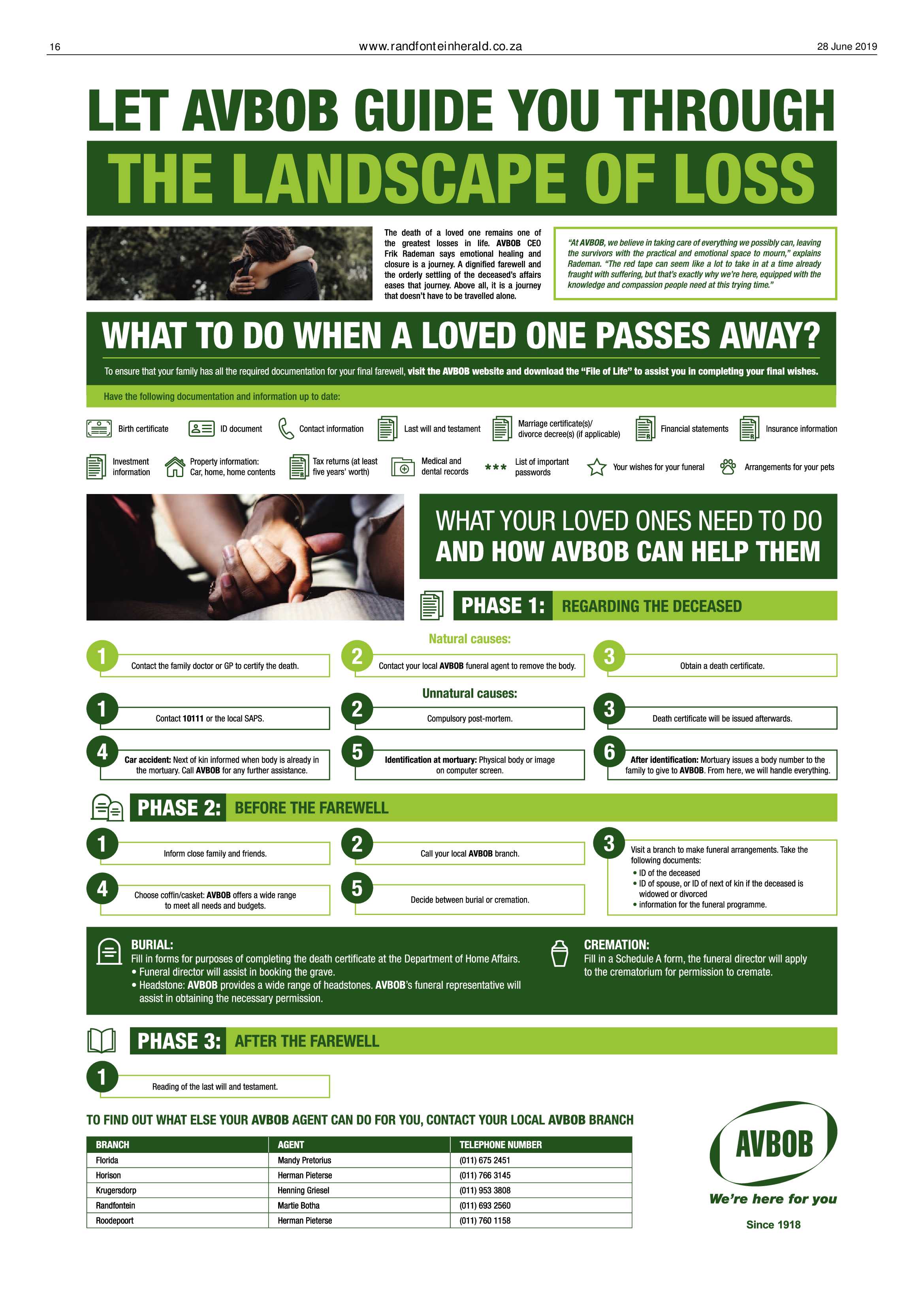 Randfontein Herald 28 June 2019 page 16