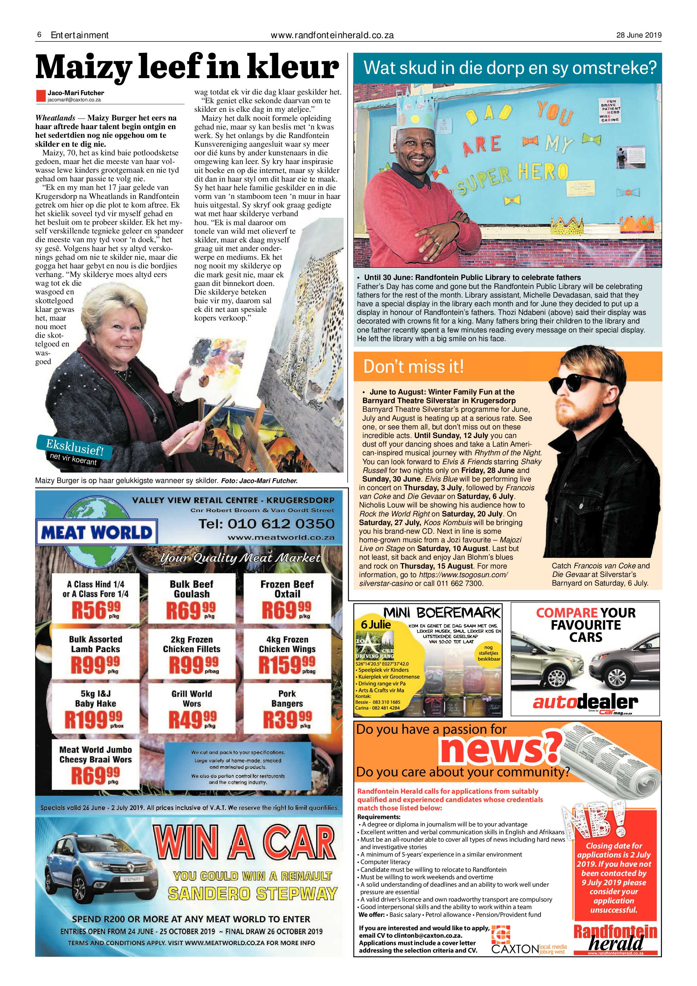 Randfontein Herald 28 June 2019 page 6