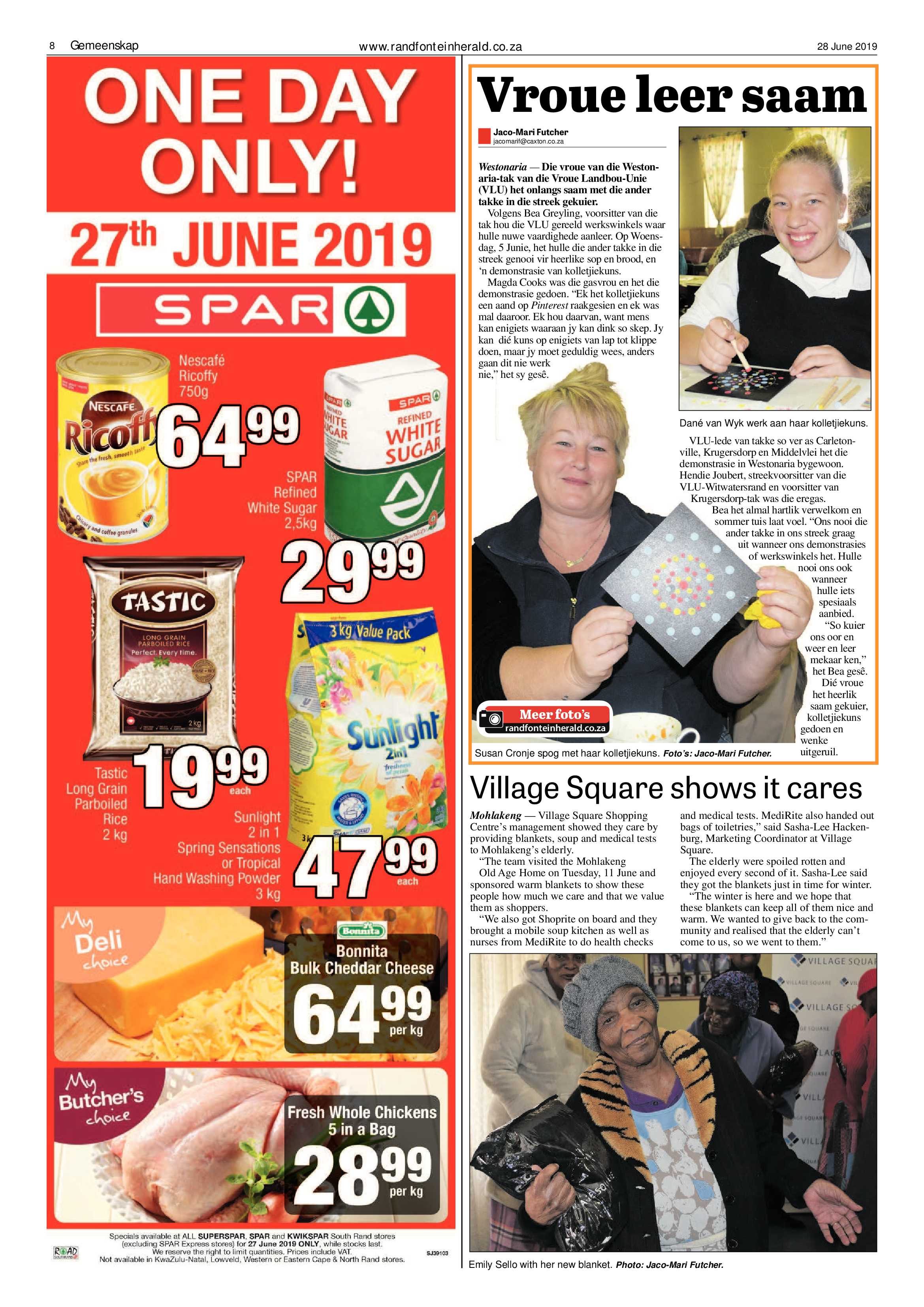 Randfontein Herald 28 June 2019 page 8