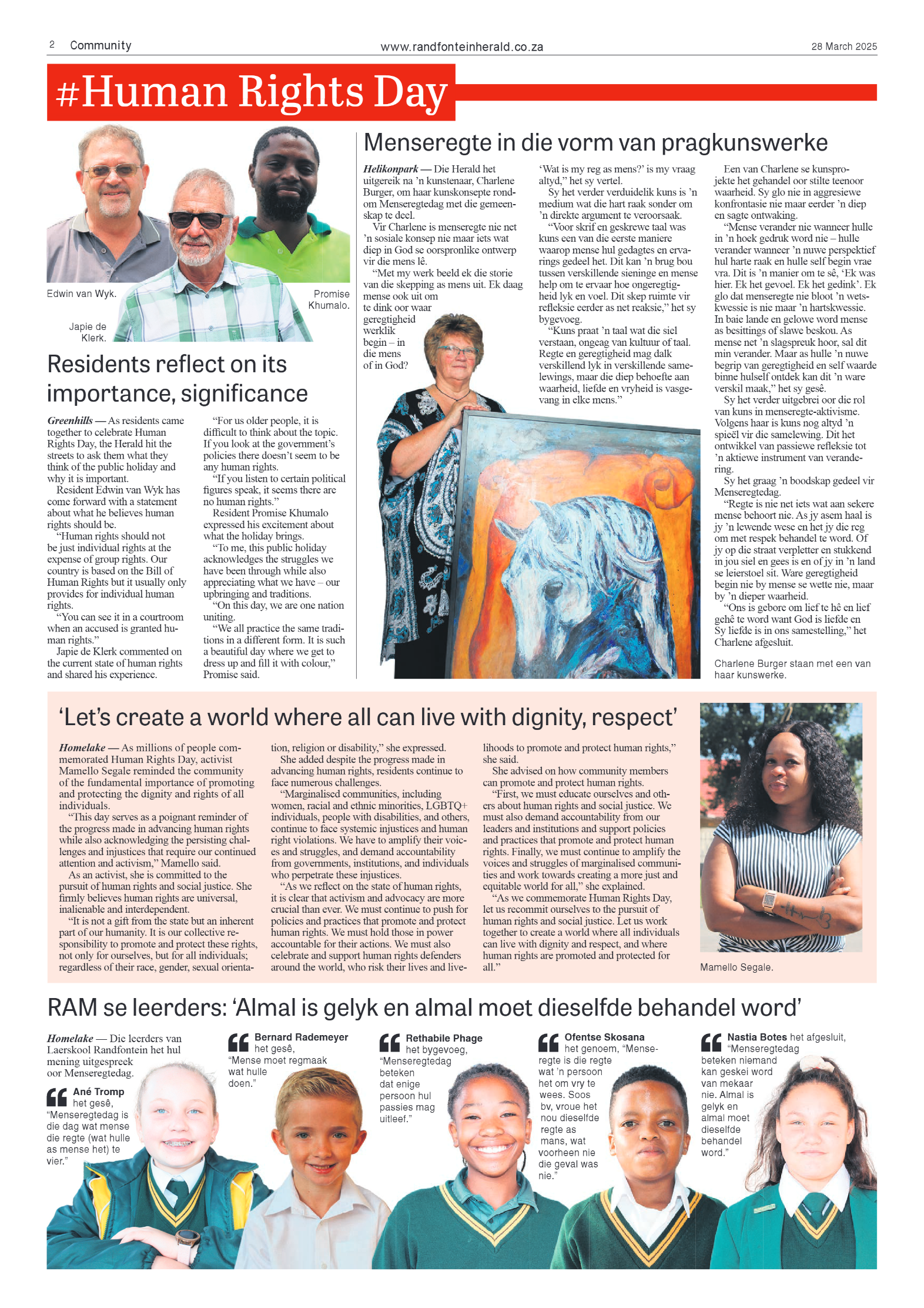 Randfontein Herald 28 March 2025 page 2