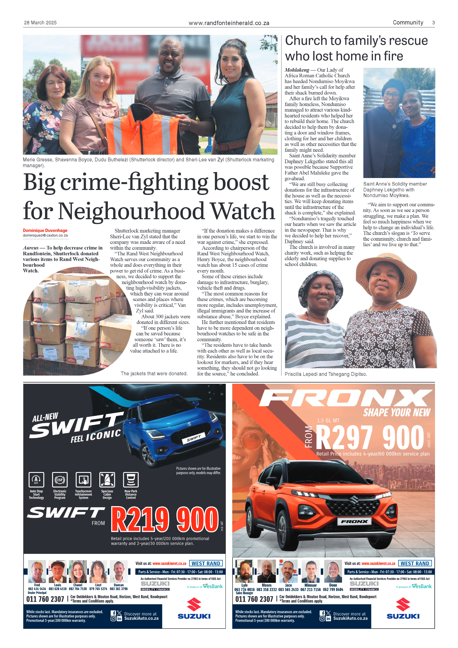 Randfontein Herald 28 March 2025 page 3