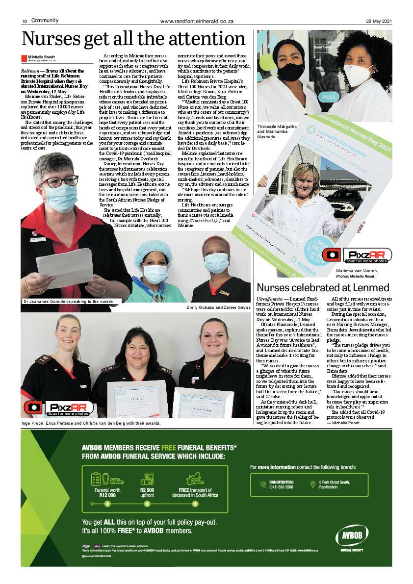 Randfontein Herald 28 May 2021 page 10