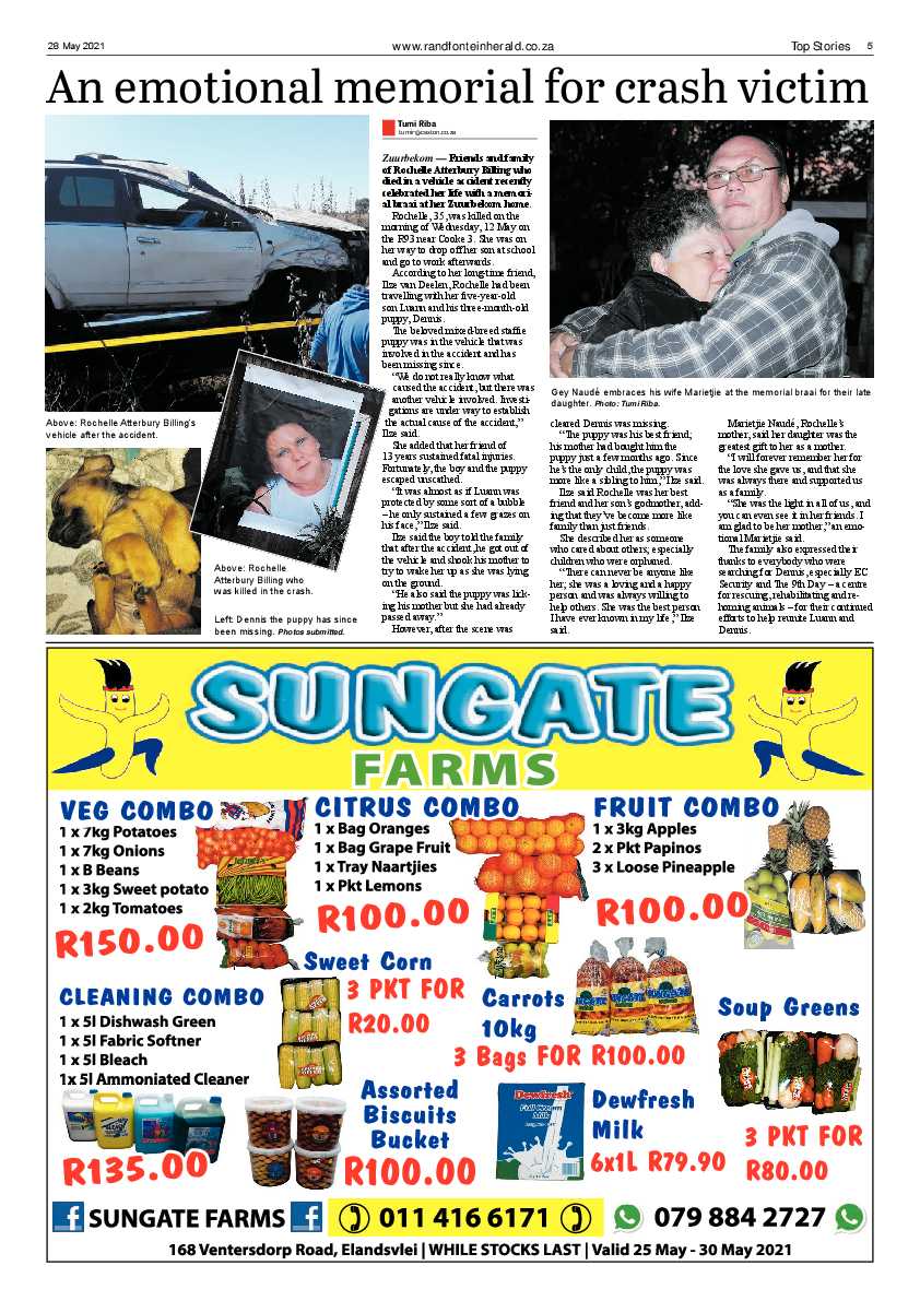 Randfontein Herald 28 May 2021 page 5