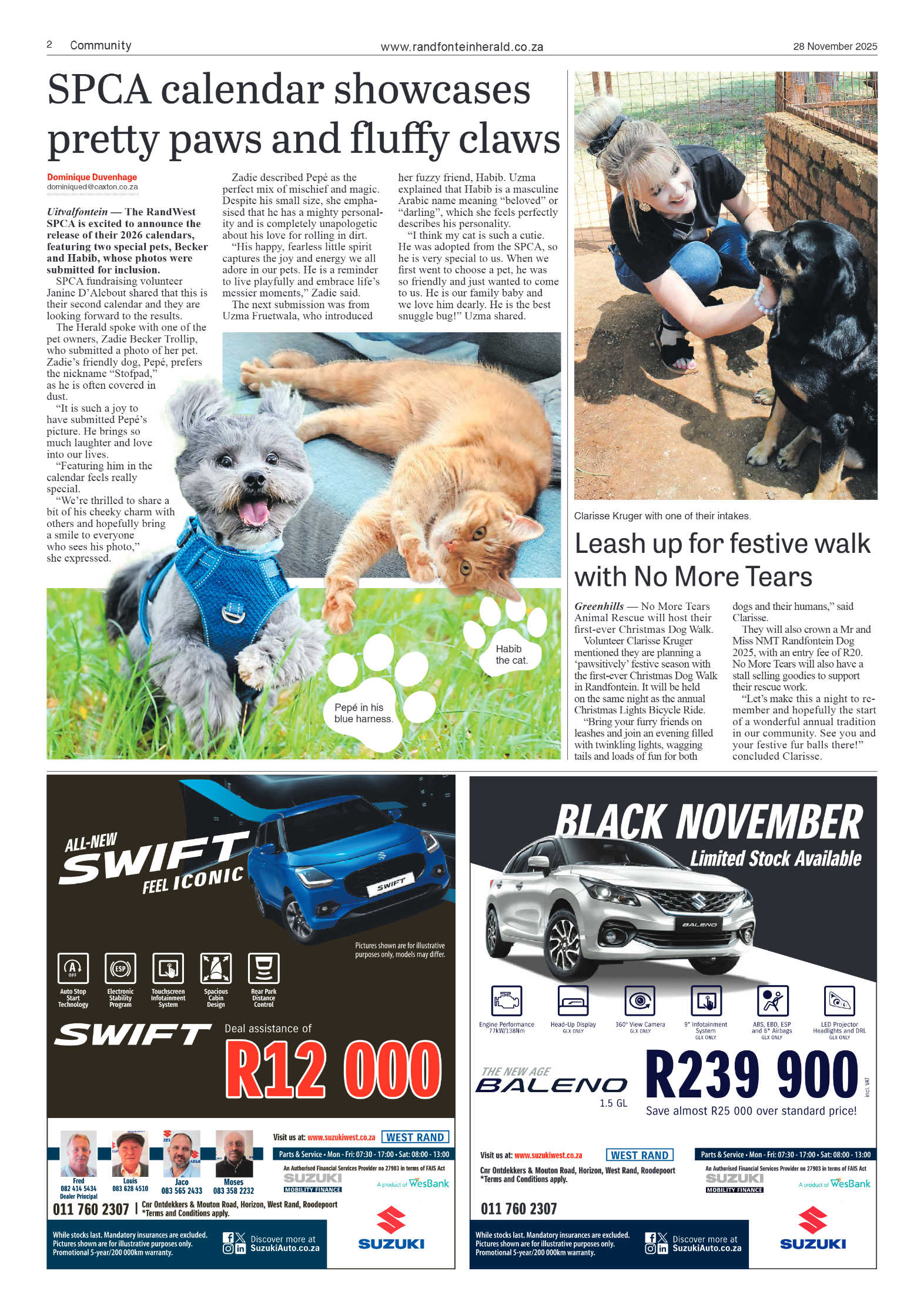 Randfontein Herald 28 November 2025 page 4