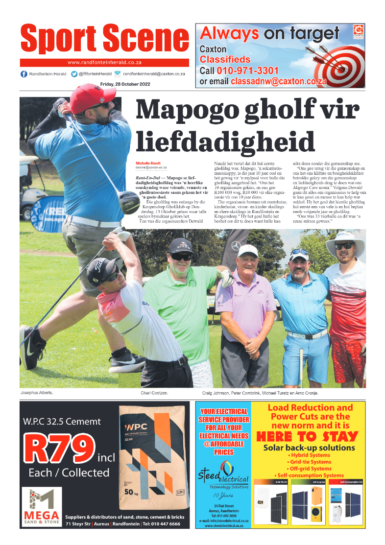 Randfontein Herald 28 October 2022 page 12