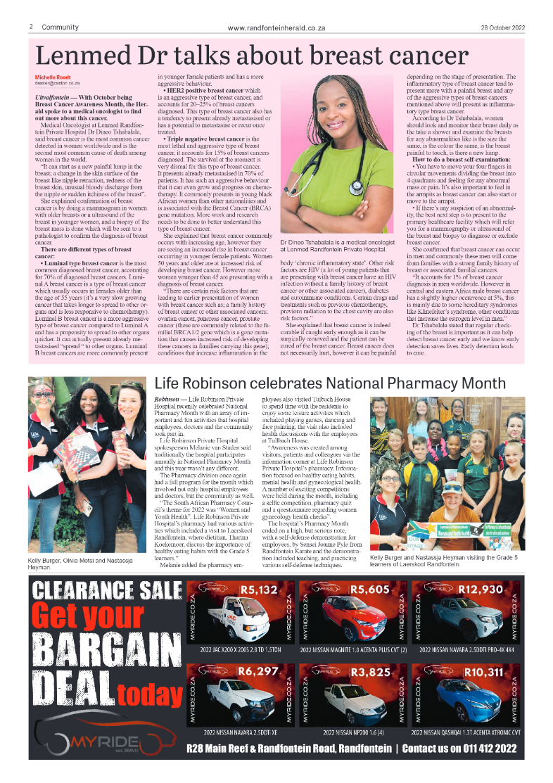 Randfontein Herald 28 October 2022 page 2