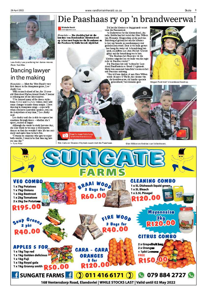Randfontein Herald 29 April 2022 page 5