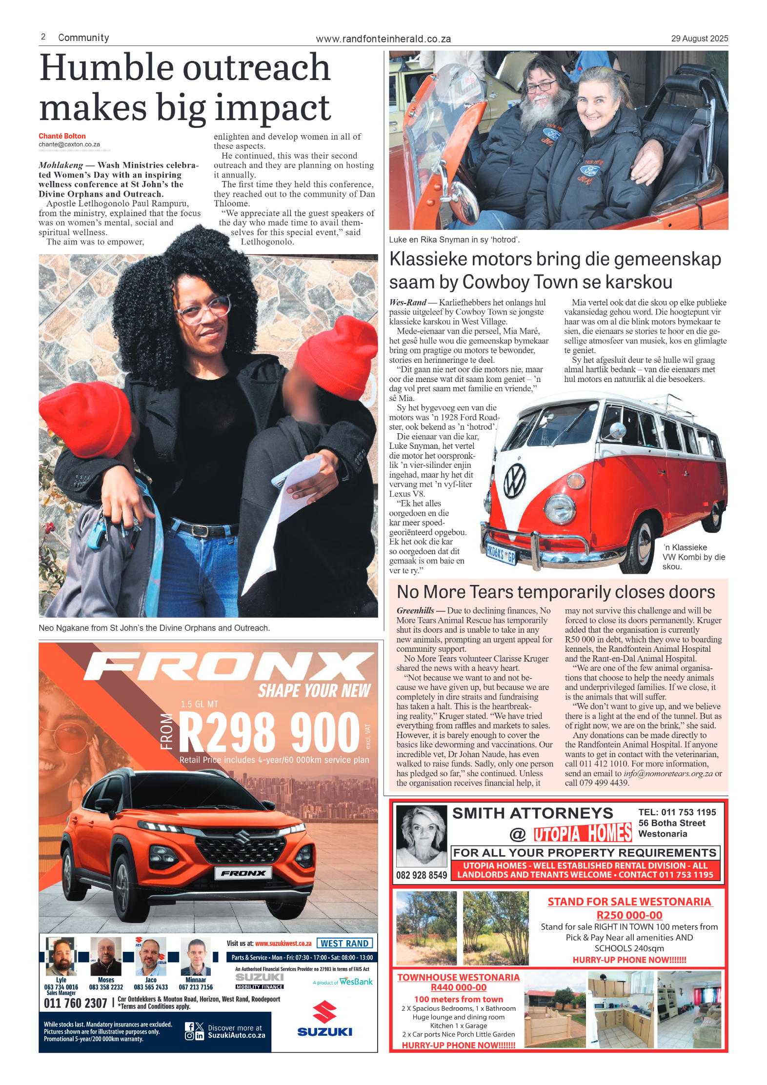 Randfontein Herald 29 August 2025 page 2