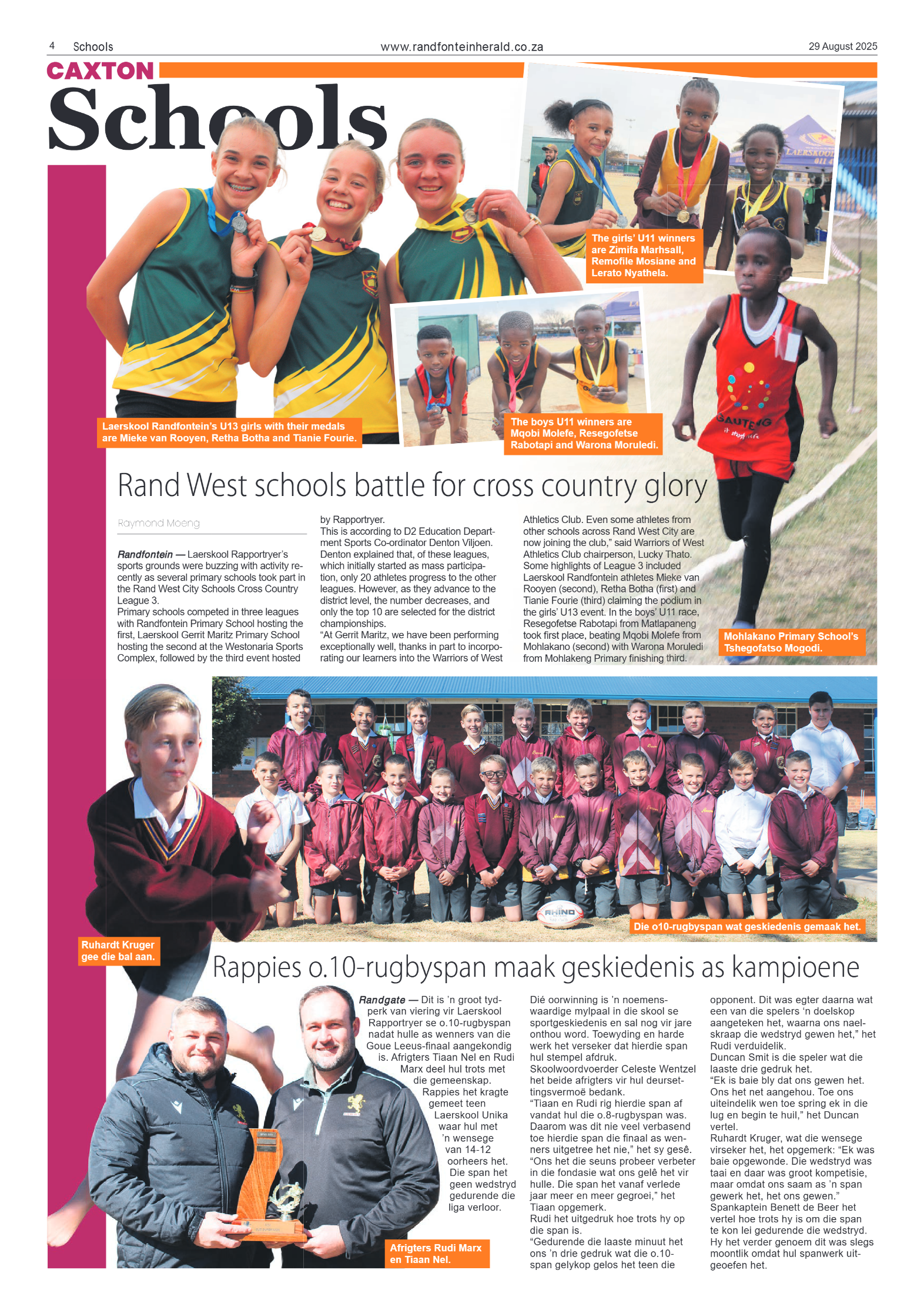 Randfontein Herald 29 August 2025 page 4