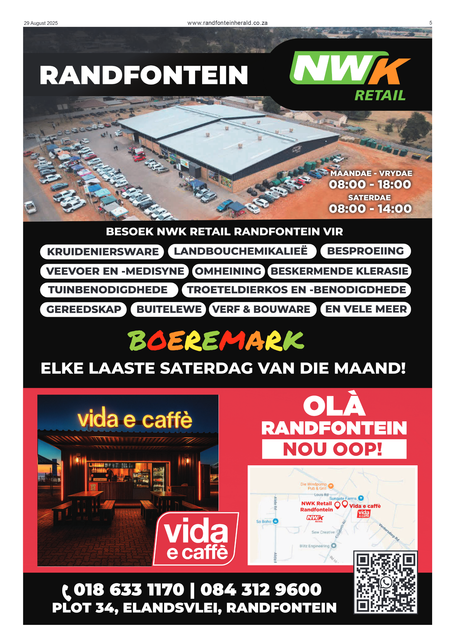 Randfontein Herald 29 August 2025 page 5