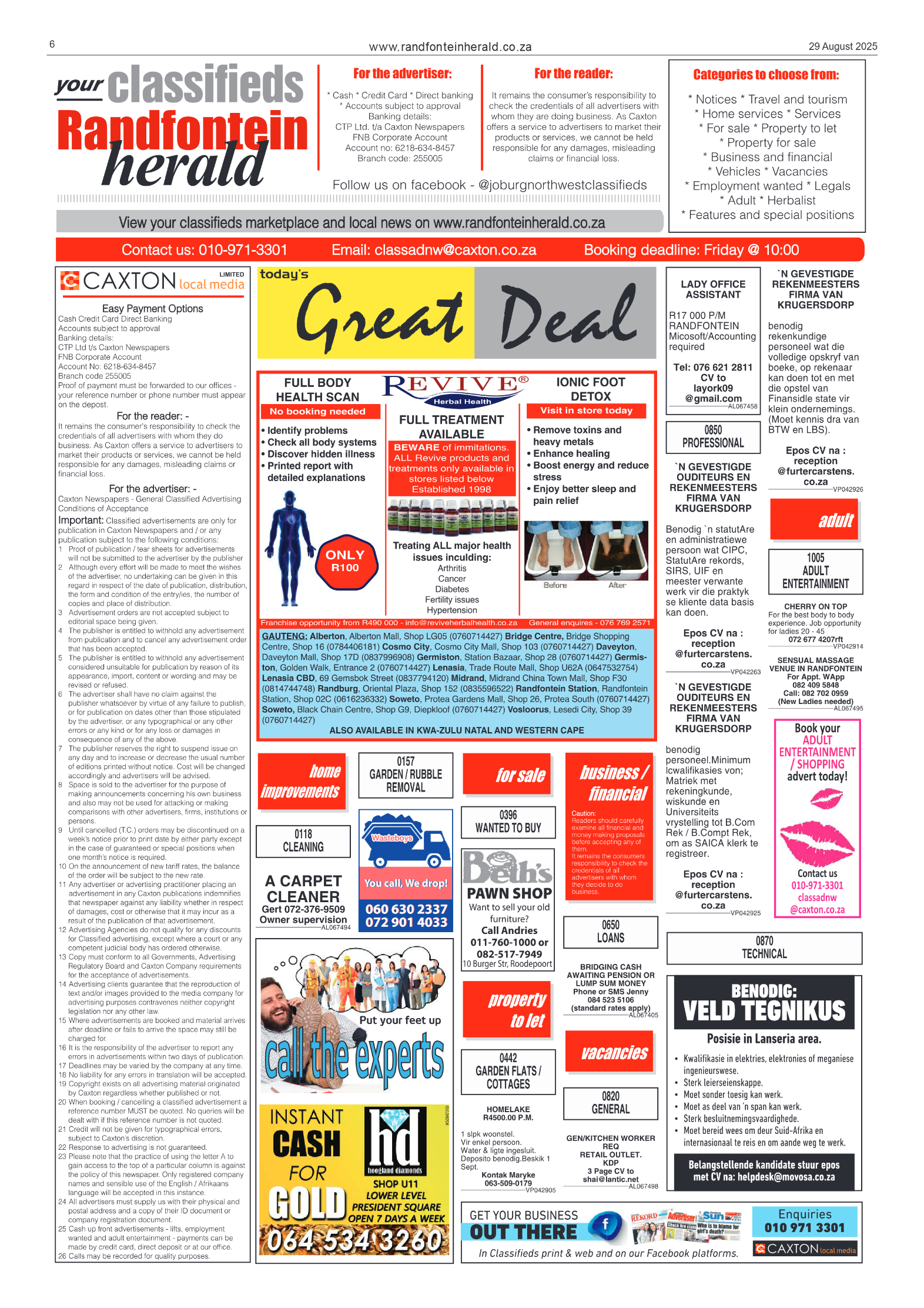 Randfontein Herald 29 August 2025 page 6