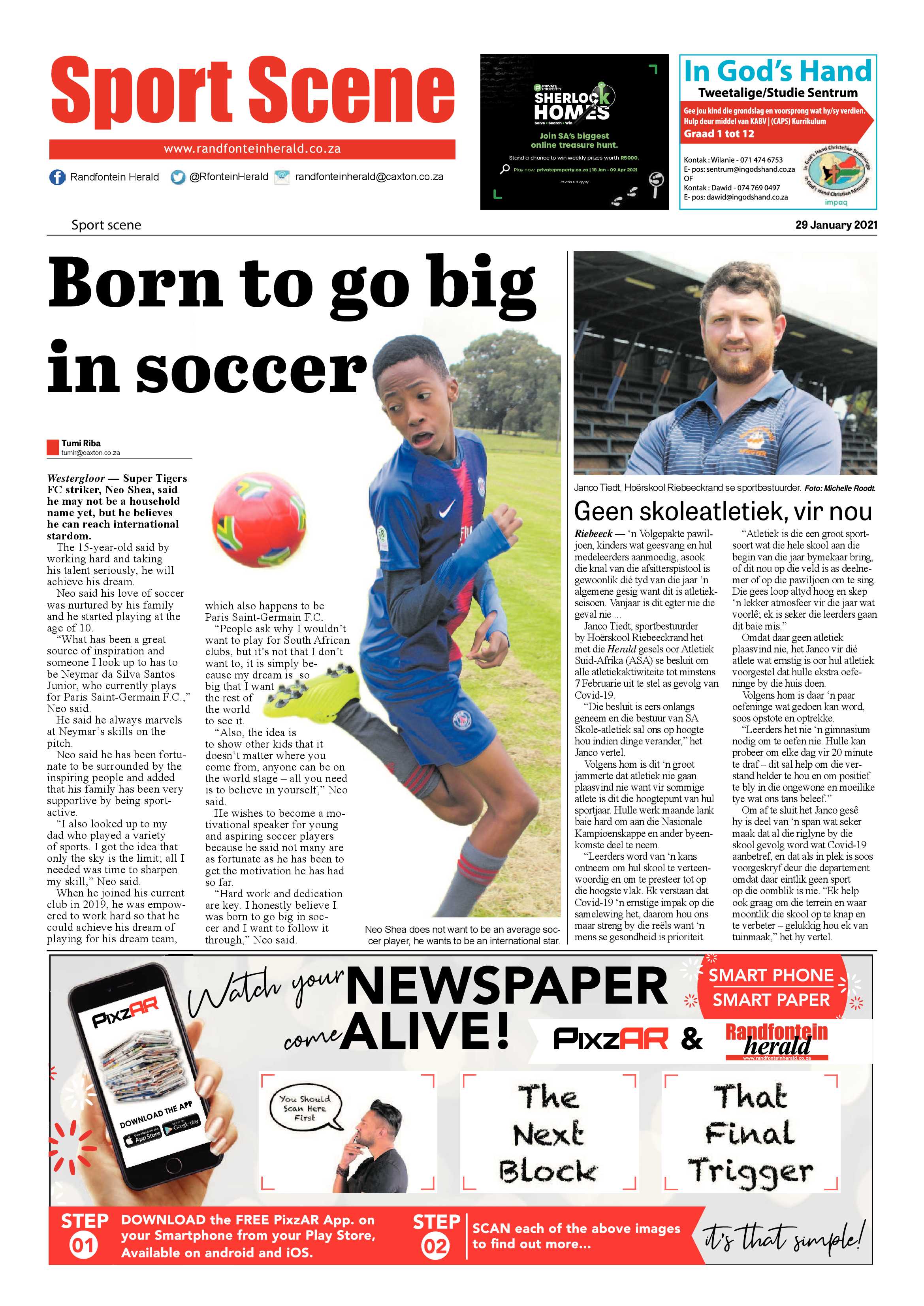 Randfontein Herald 29 January 2021 page 12