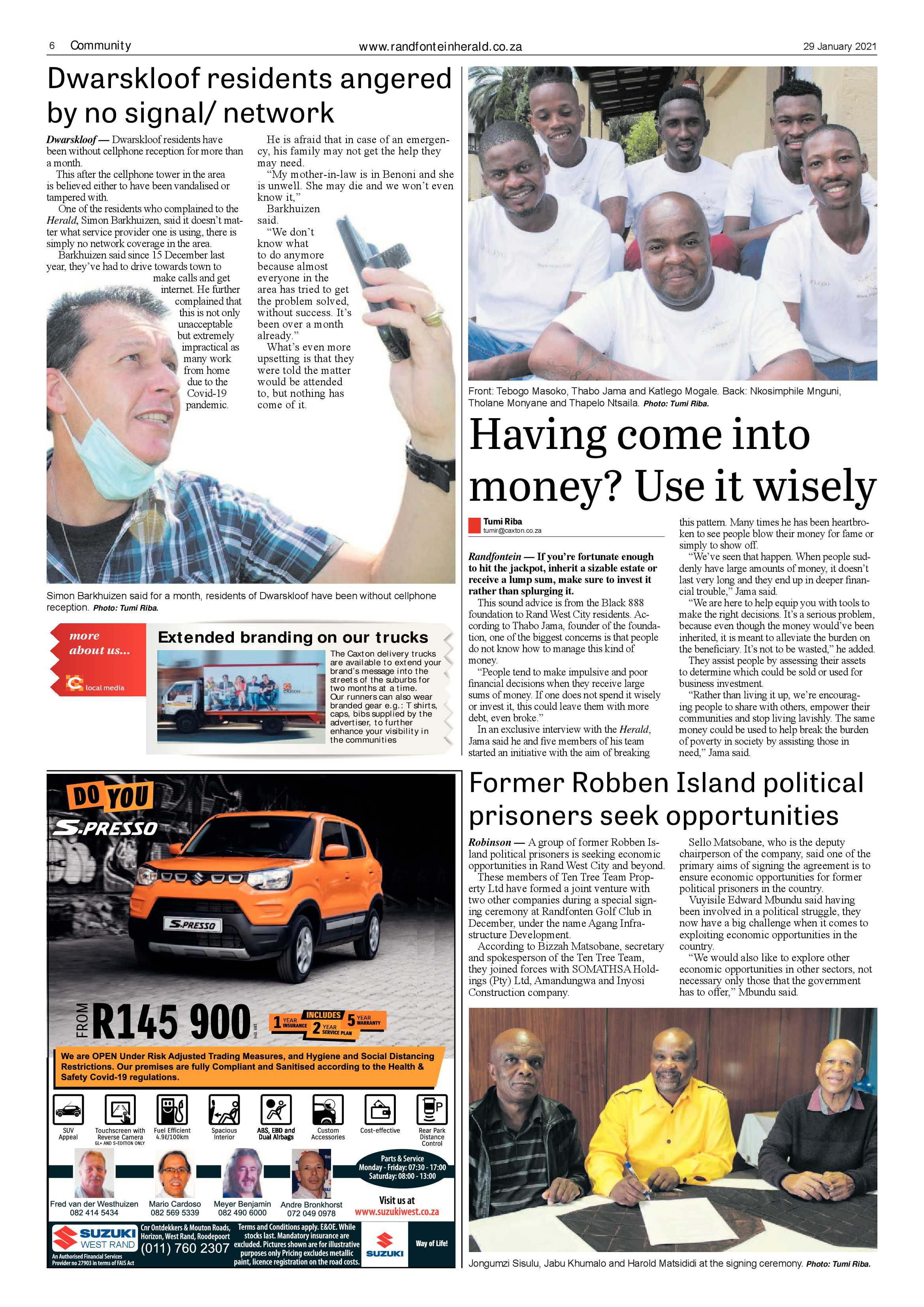 Randfontein Herald 29 January 2021 page 6
