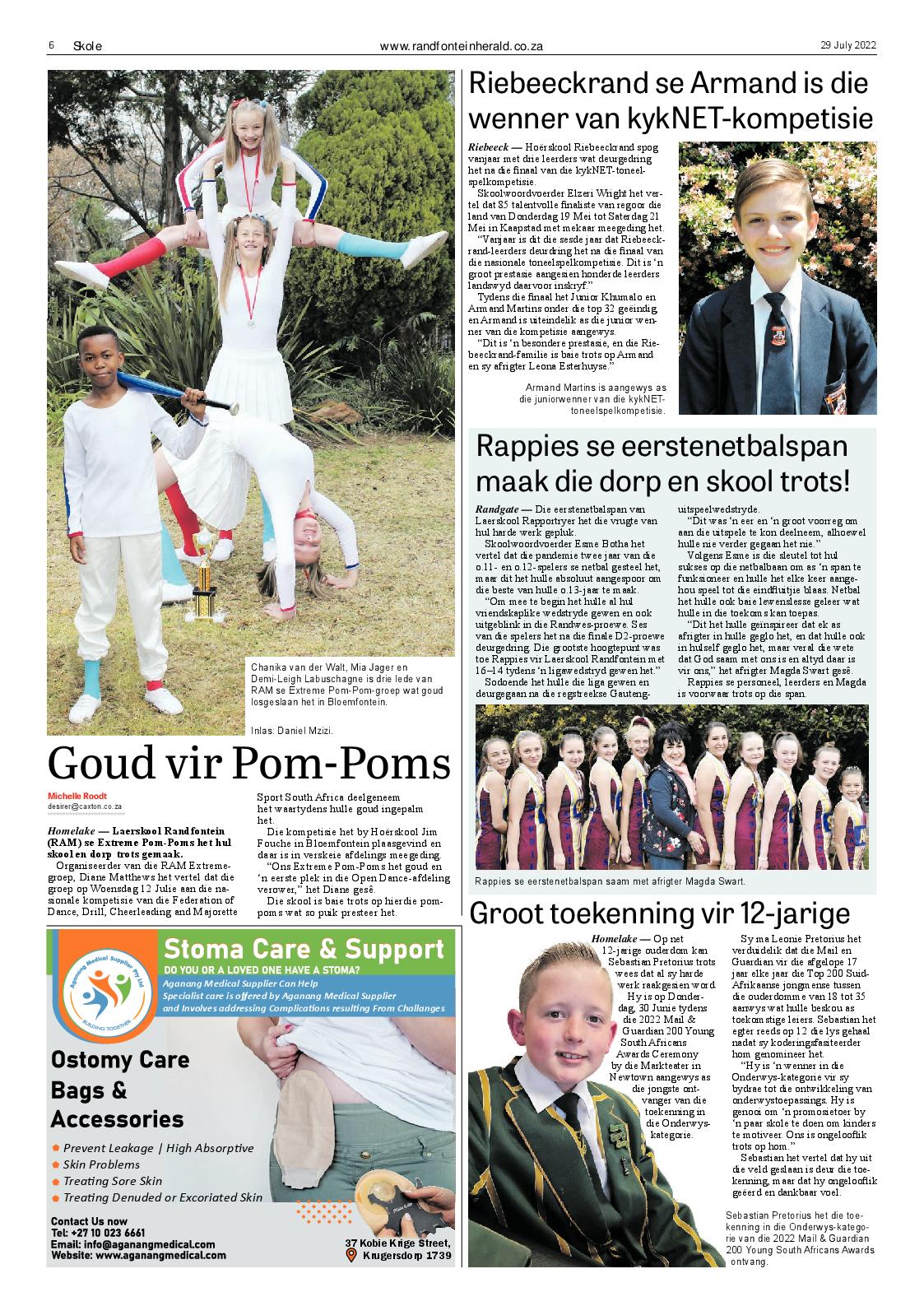 Randfontein Herald 29 July 2022 page 6