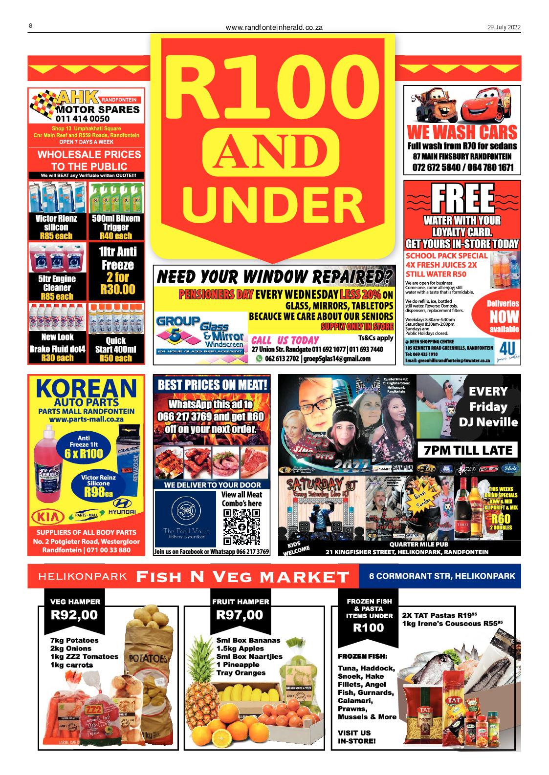 Randfontein Herald 29 July 2022 page 8