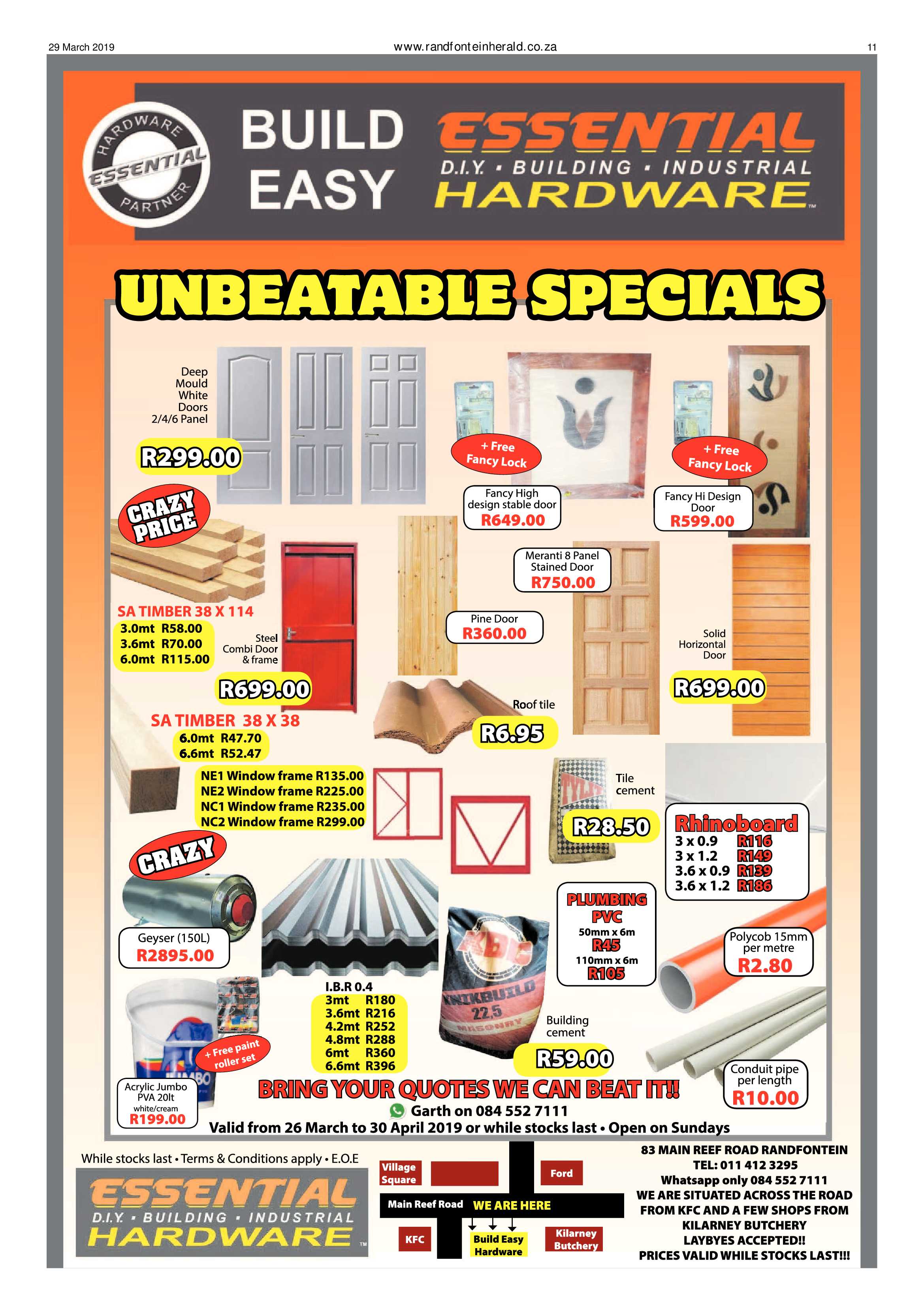 Randfontein Herald 29 March 2019 page 11