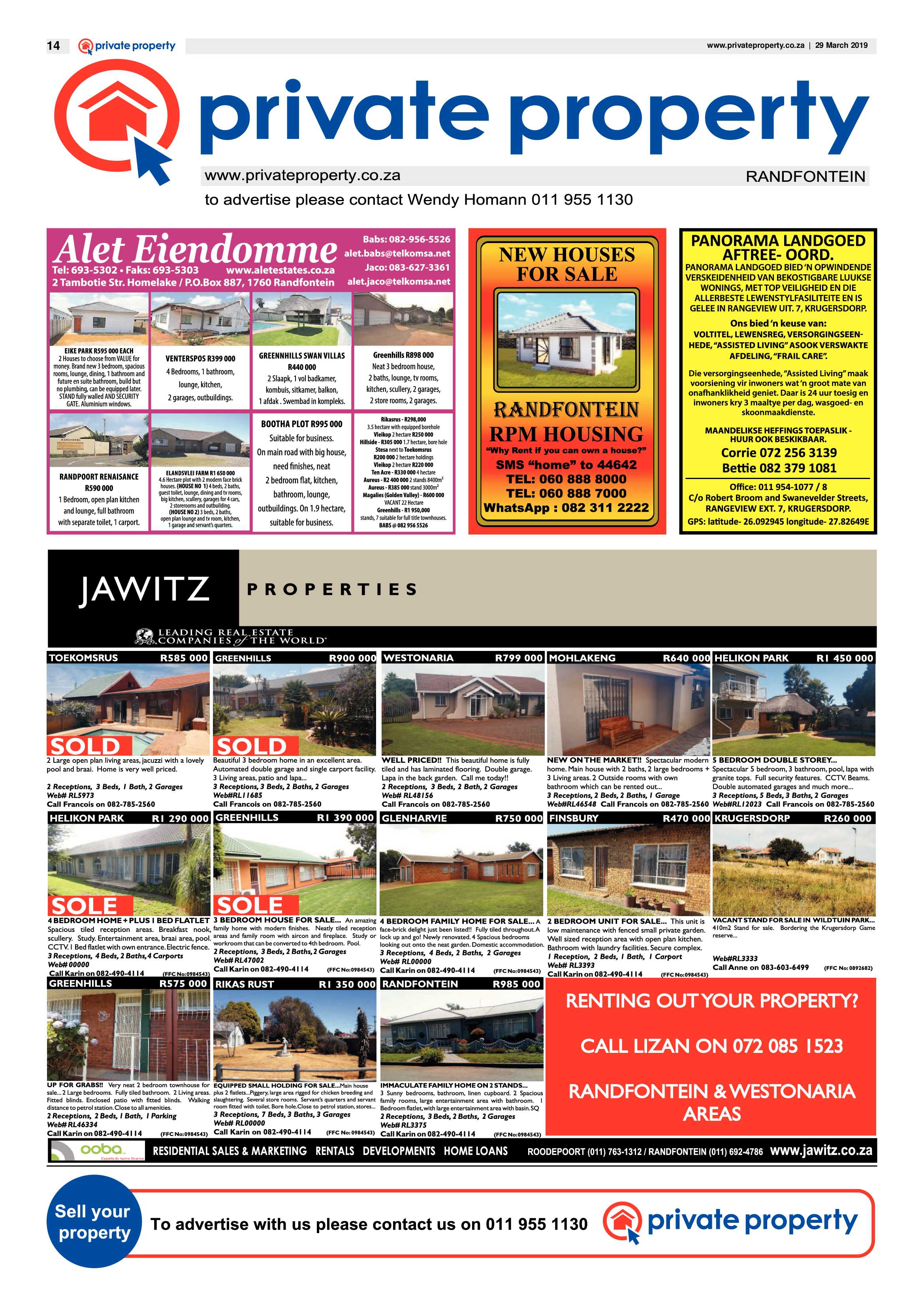 Randfontein Herald 29 March 2019 page 14