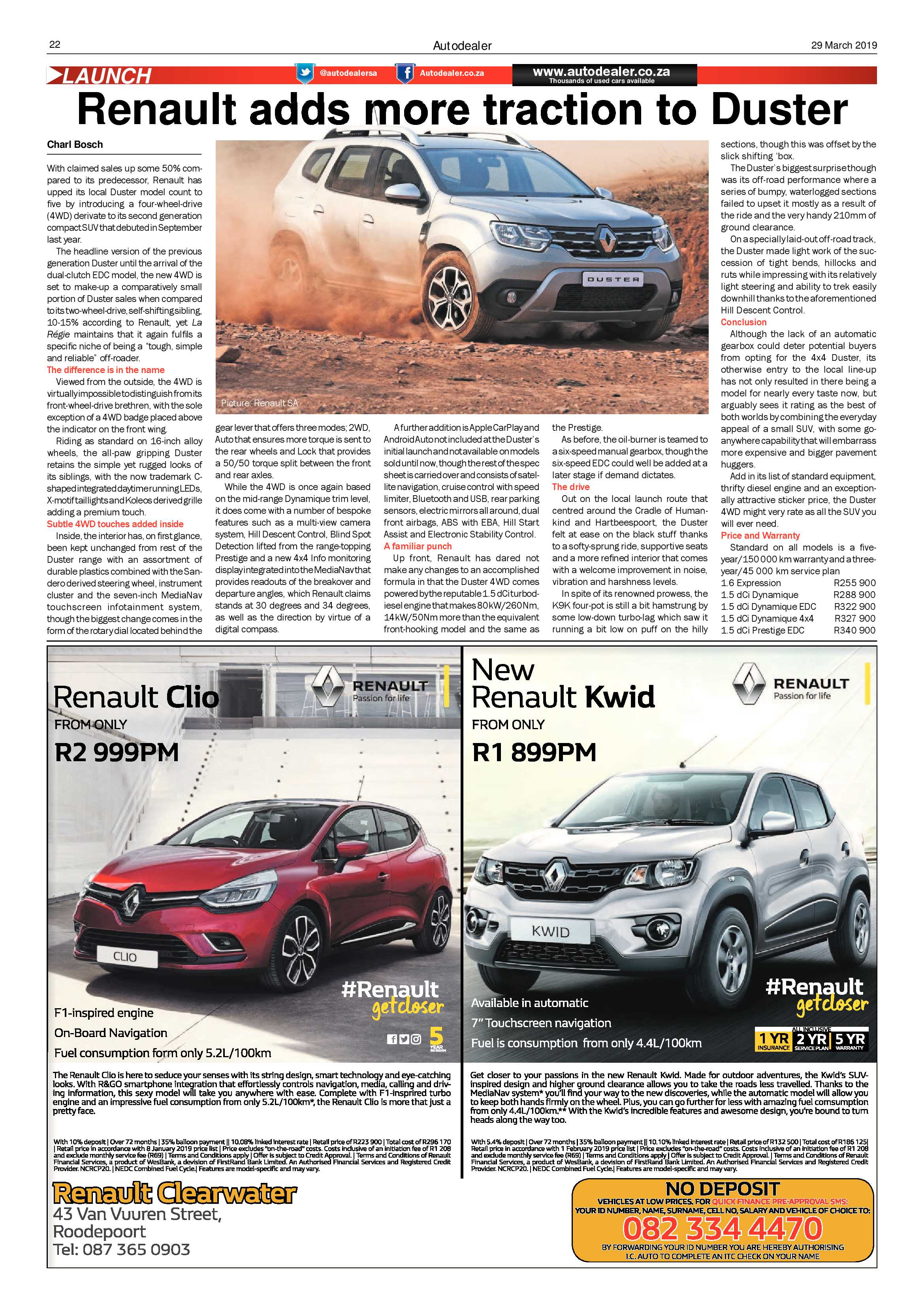 Randfontein Herald 29 March 2019 page 22
