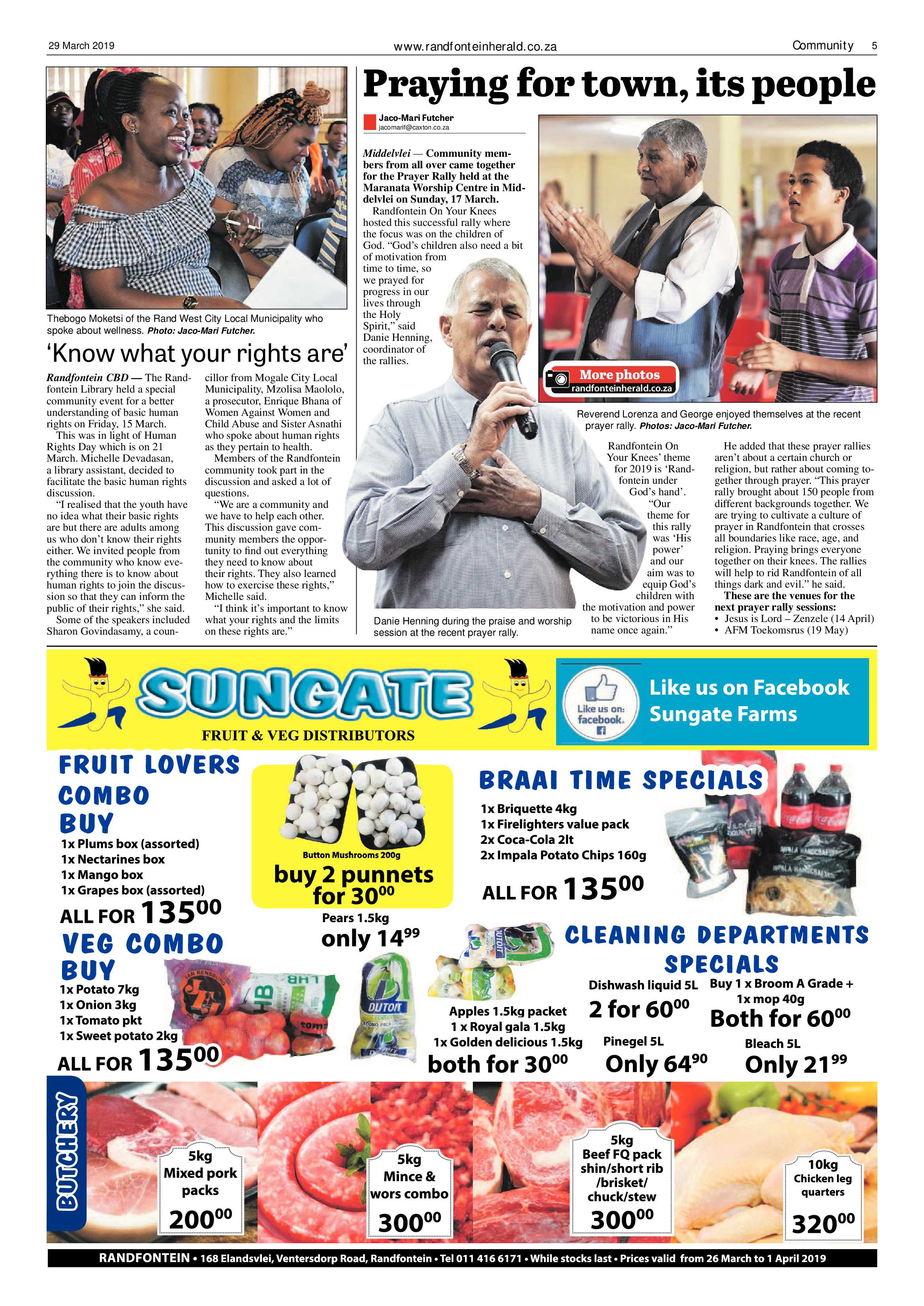 Randfontein Herald 29 March 2019 page 5