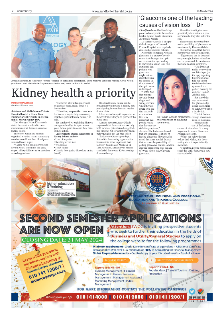 Randfontein Herald 29 March 2024 page 2