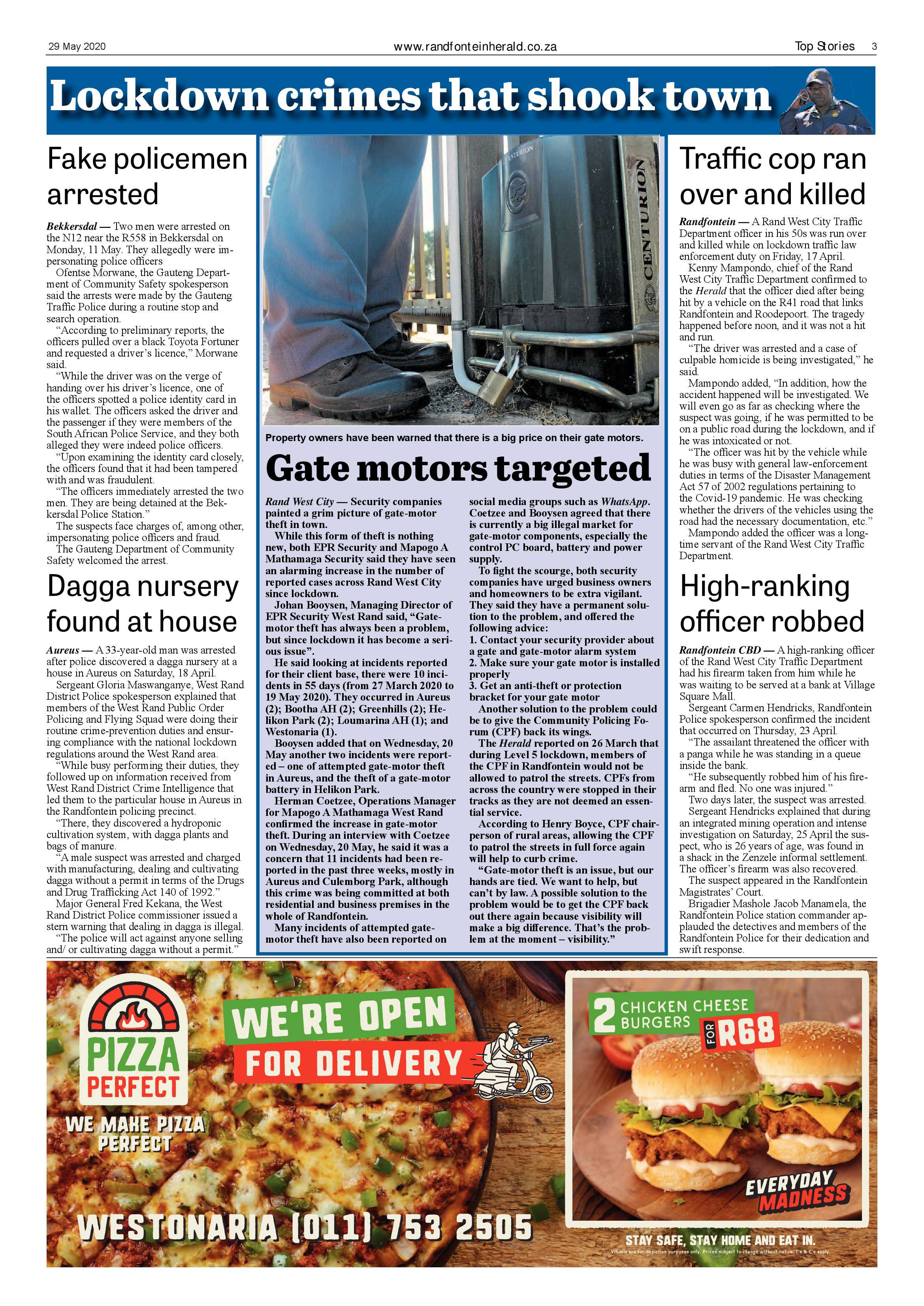 Randfontein Herald 29 May 2020 page 3