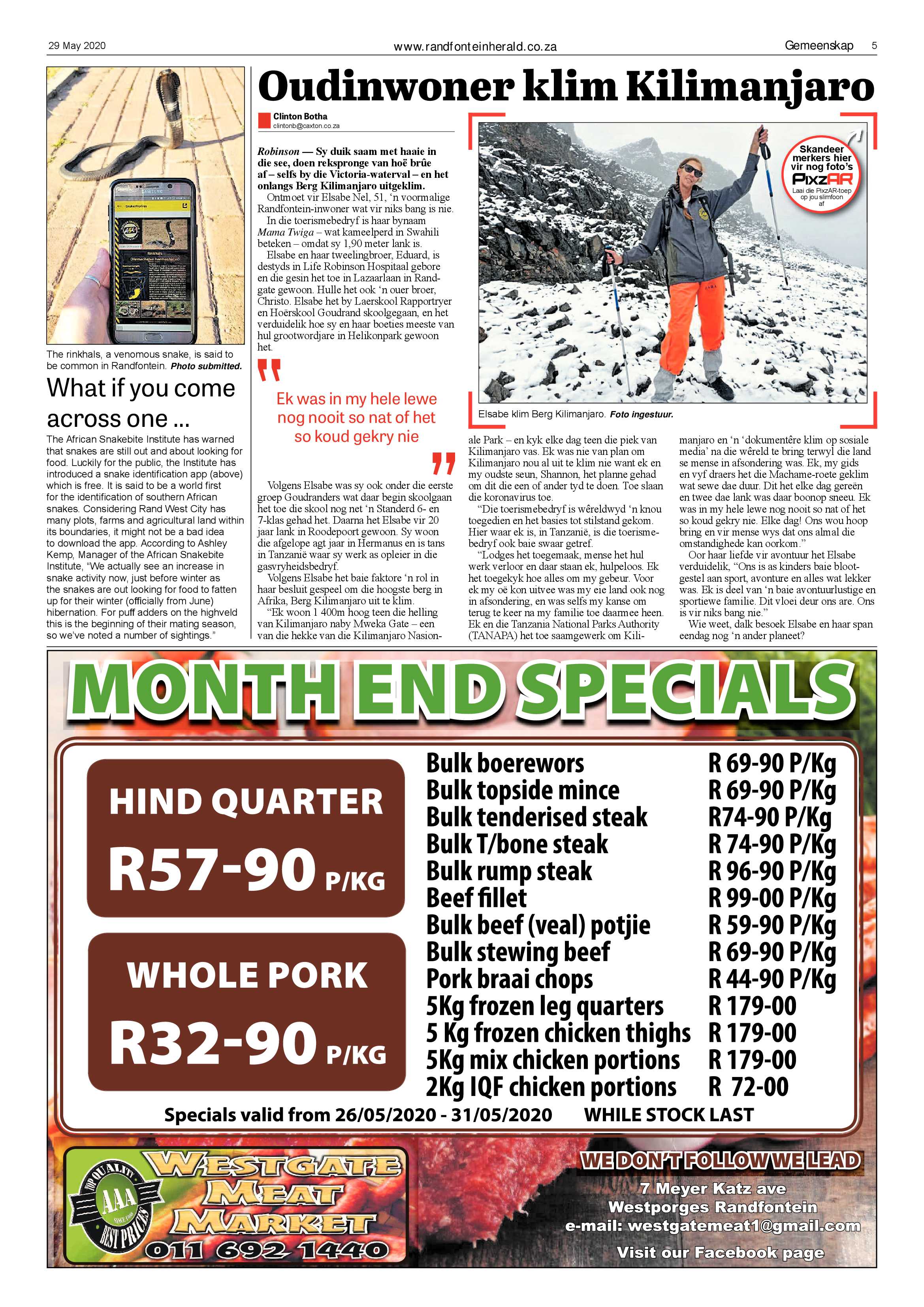 Randfontein Herald 29 May 2020 page 5