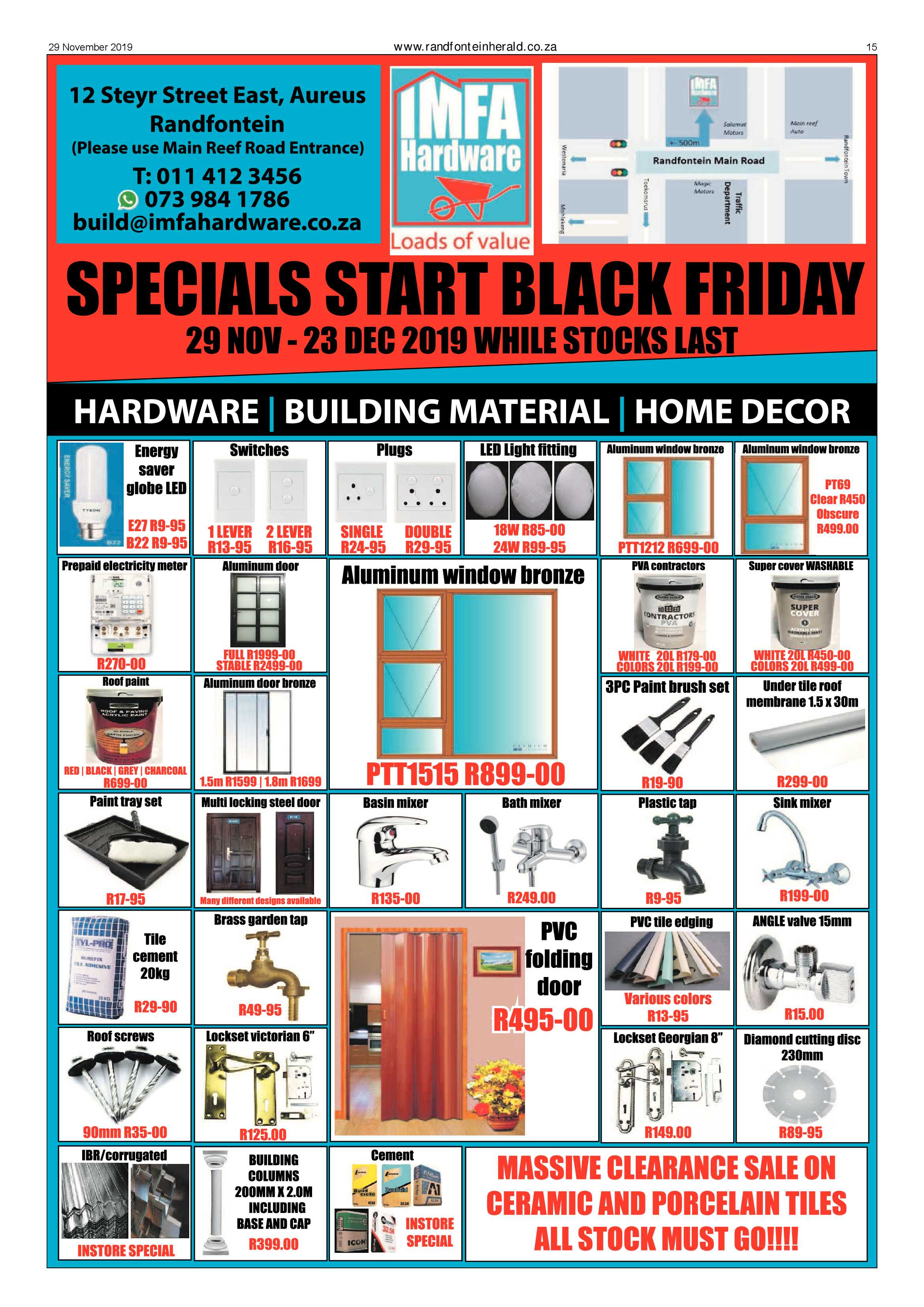 Randfontein Herald 29 November 2019 page 15