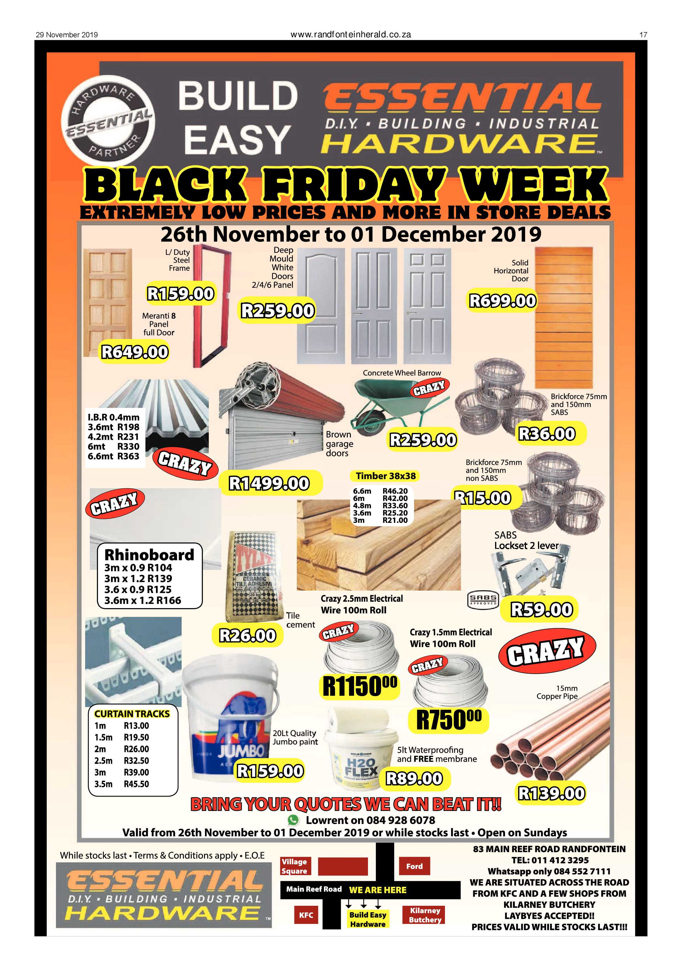 Randfontein Herald 29 November 2019 page 17