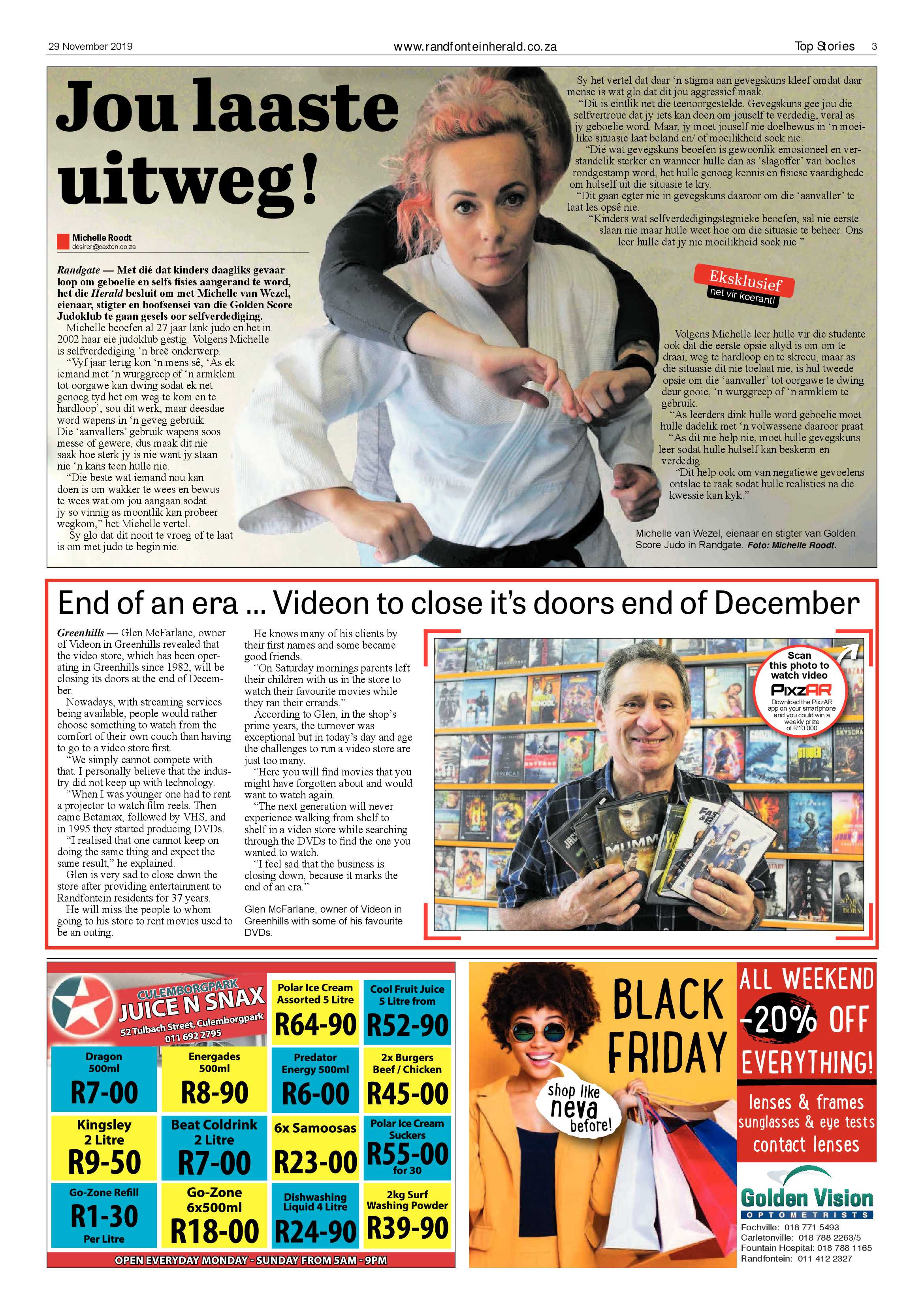 Randfontein Herald 29 November 2019 page 3