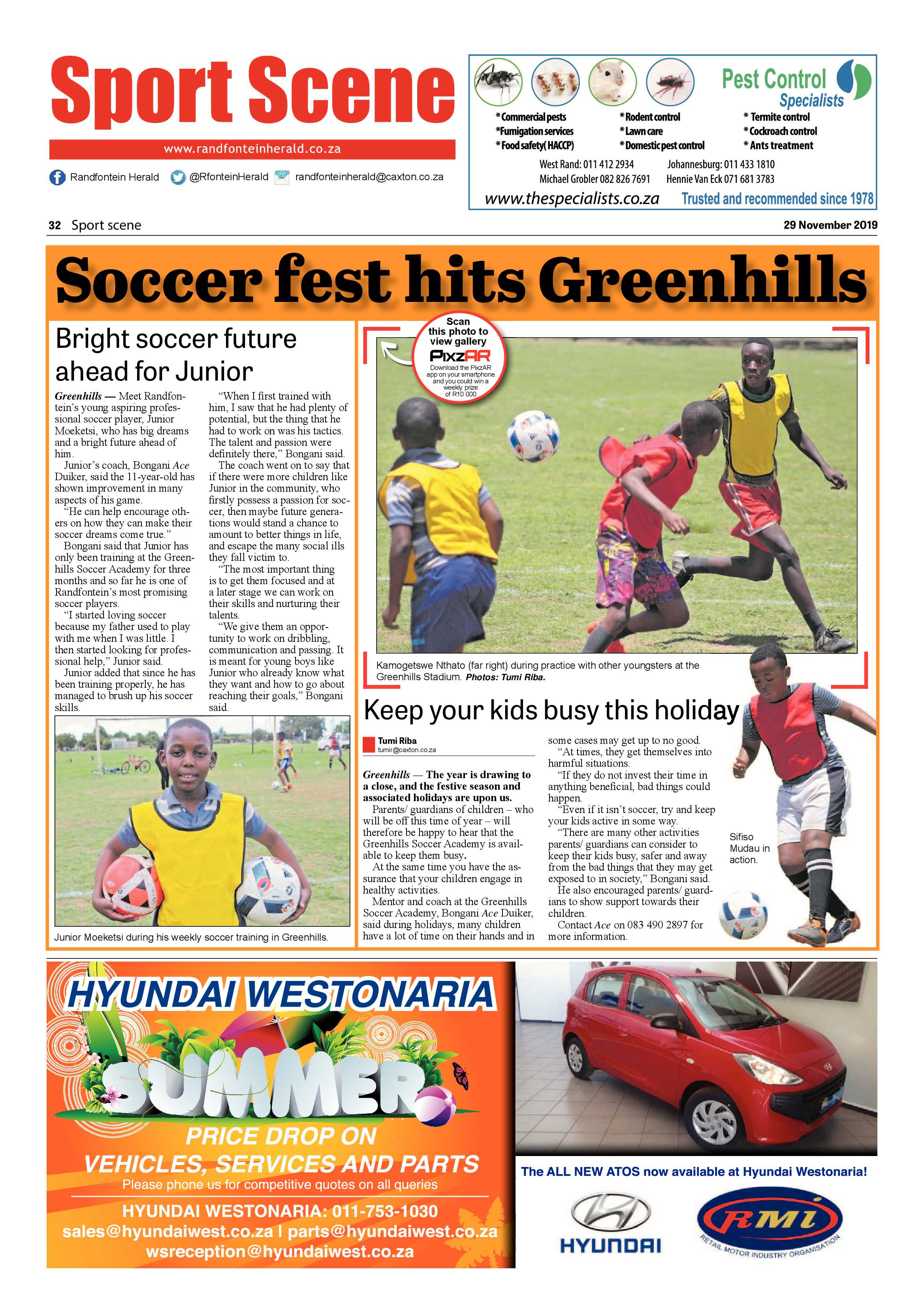 Randfontein Herald 29 November 2019 page 32