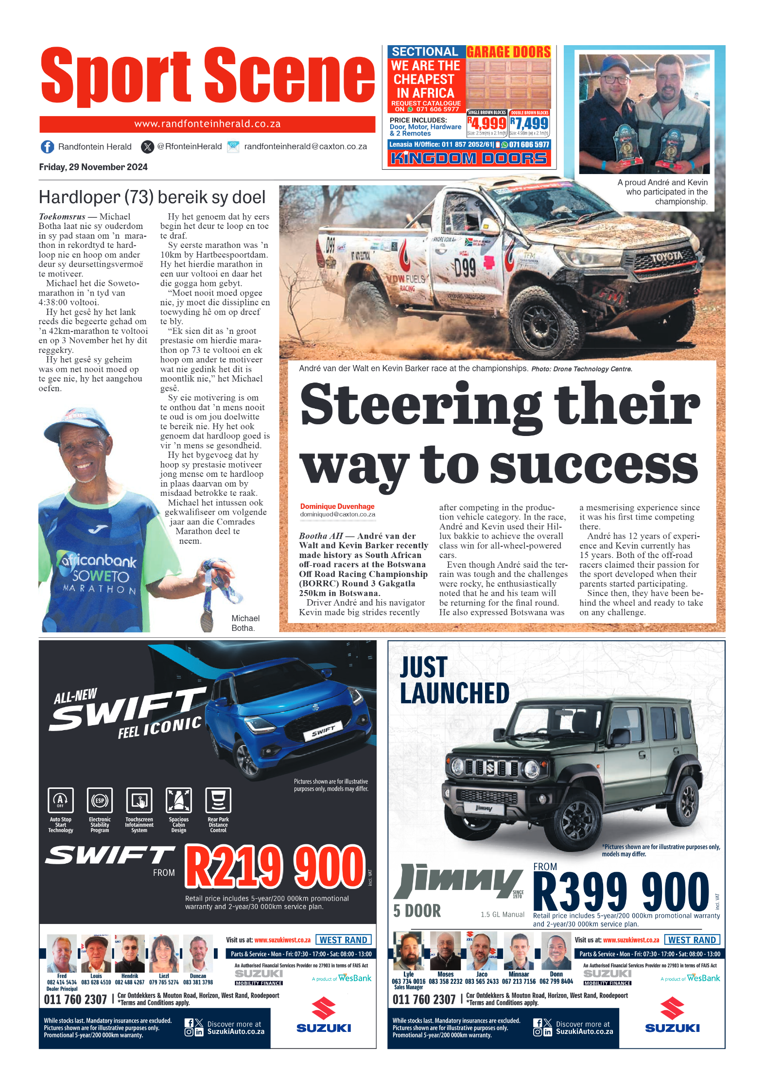 Randfontein Herald 29 November 2024 page 8