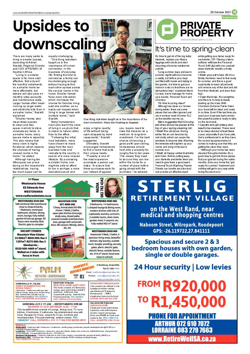 Randfontein Herald 29 October 2021 page 13