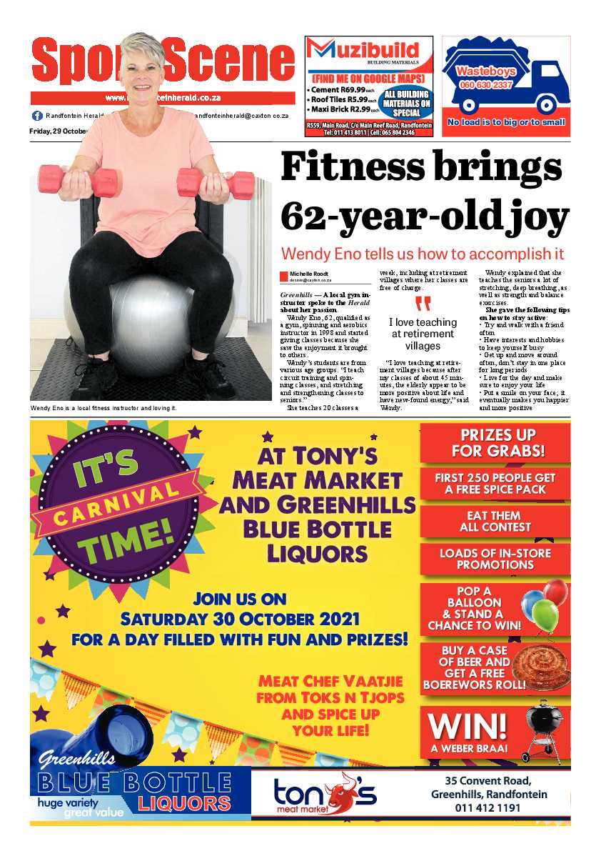 Randfontein Herald 29 October 2021 page 18