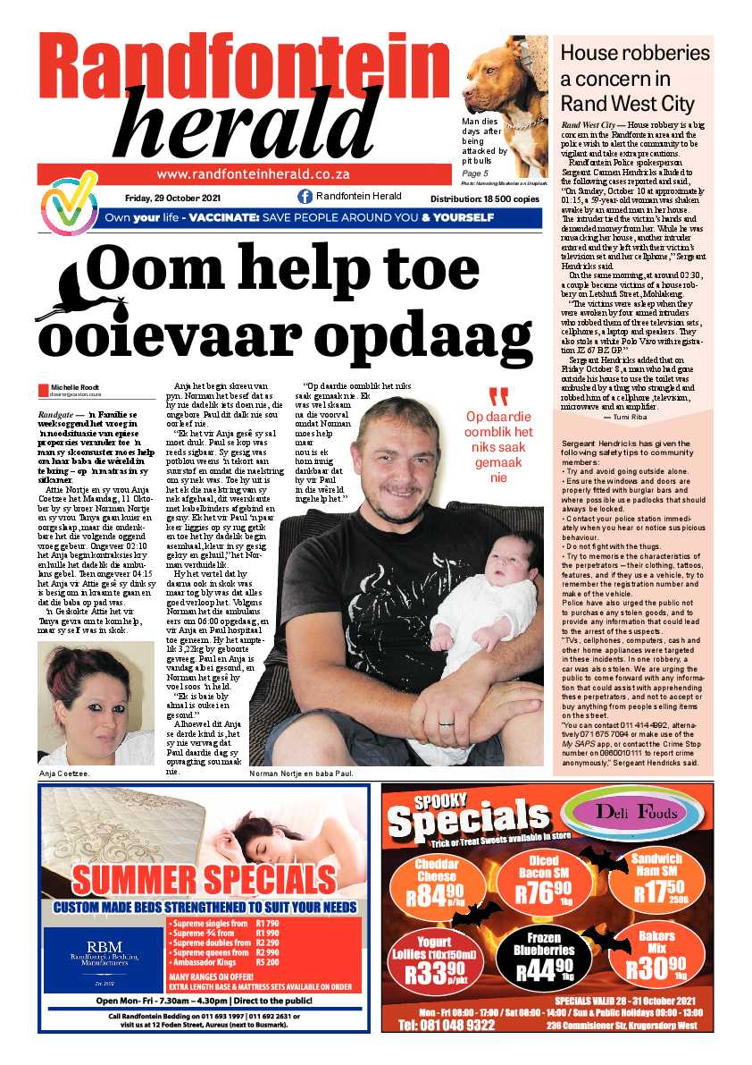 Randfontein Herald 29 October 2021 page 3