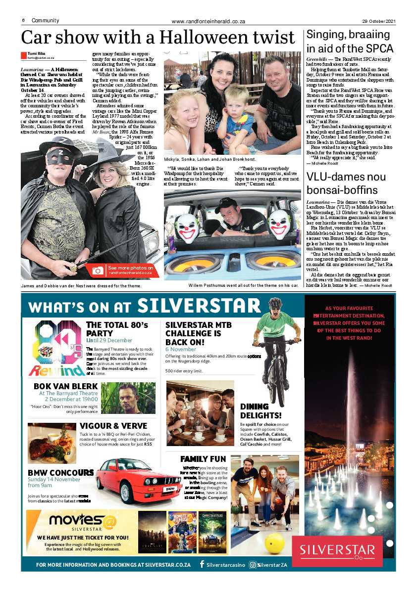 Randfontein Herald 29 October 2021 page 8