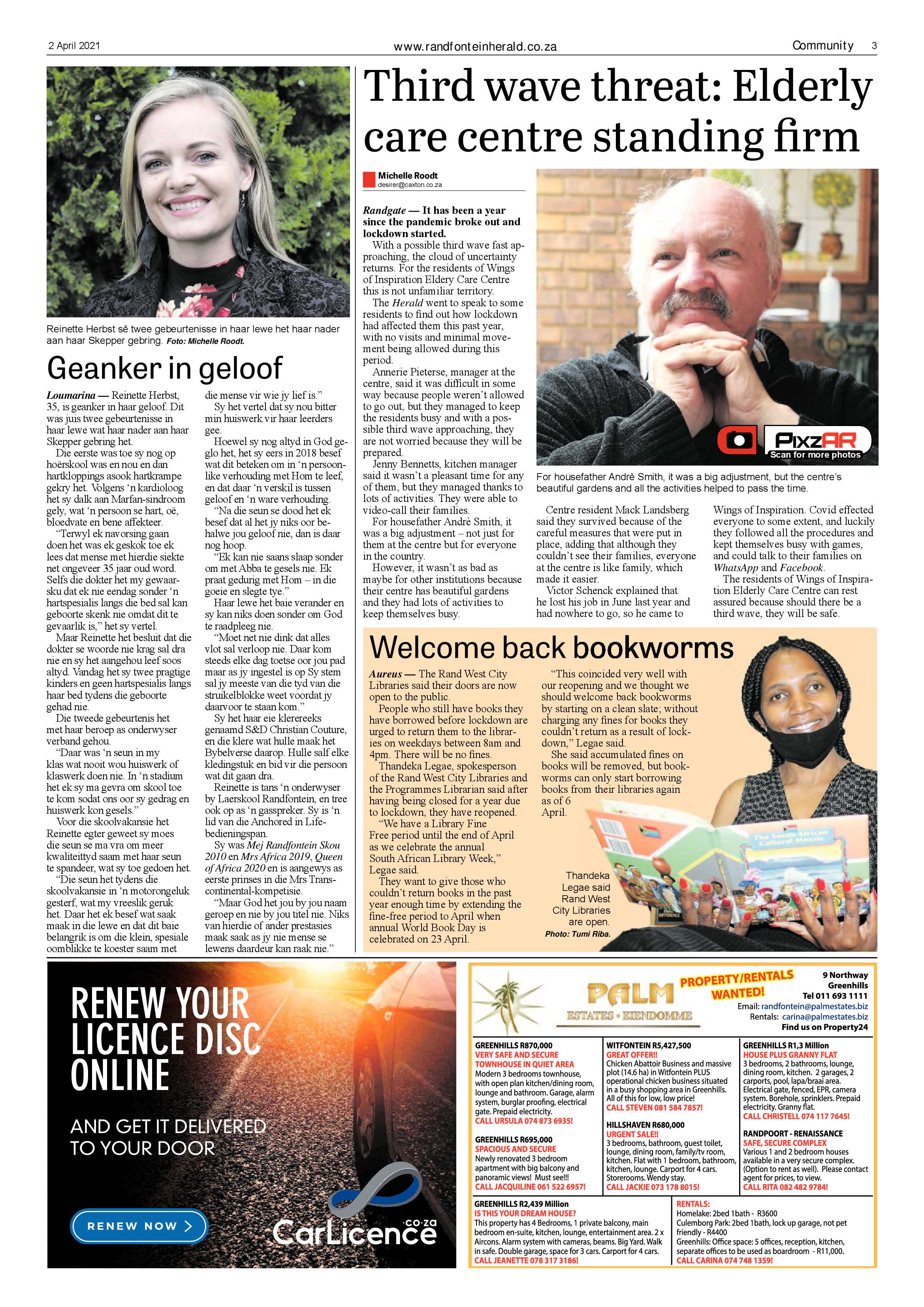 Randfontein Herald 2 April 2021 page 3