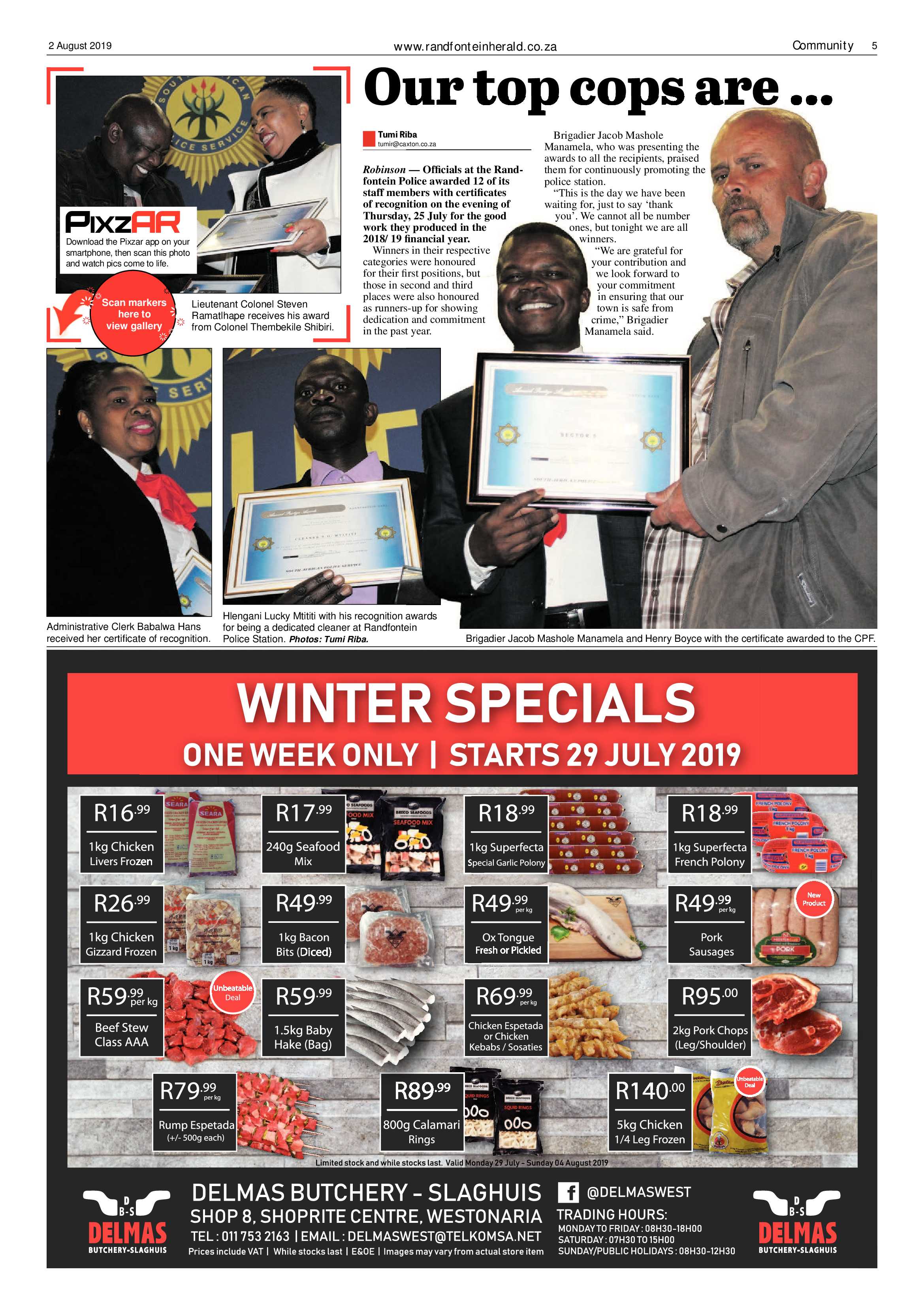 Randfontein Herald 2 August 2019 page 5