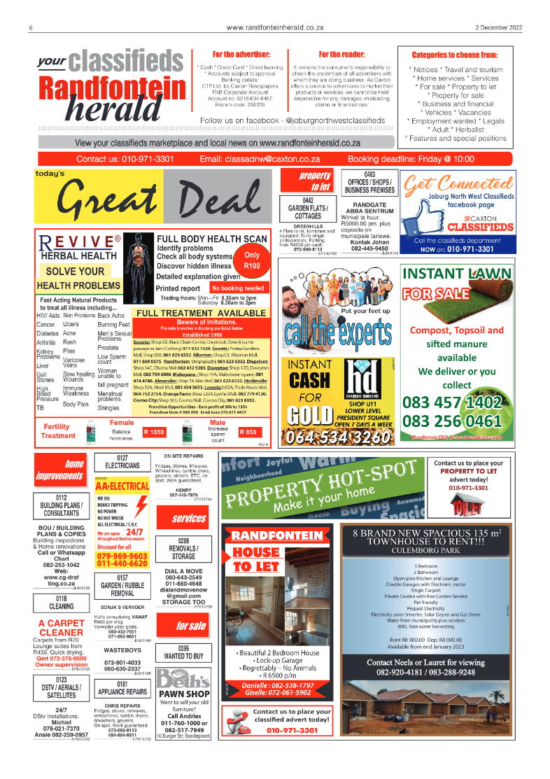 Randfontein Herald 2 December 2022 page 6