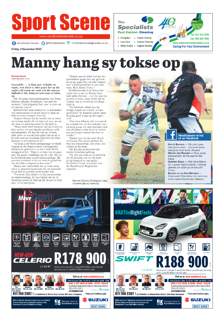 Randfontein Herald 2 December 2022 page 8