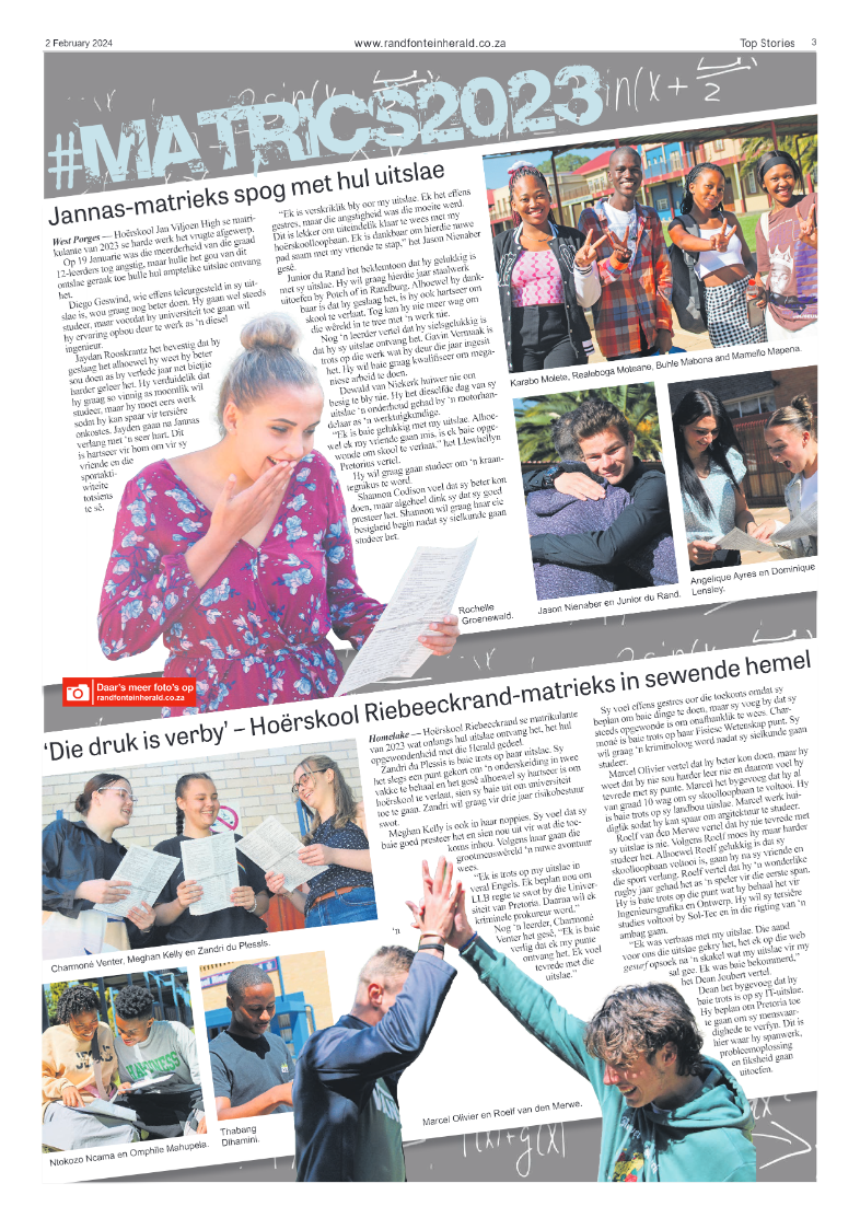Randfontein Herald 2 February 2024 page 3