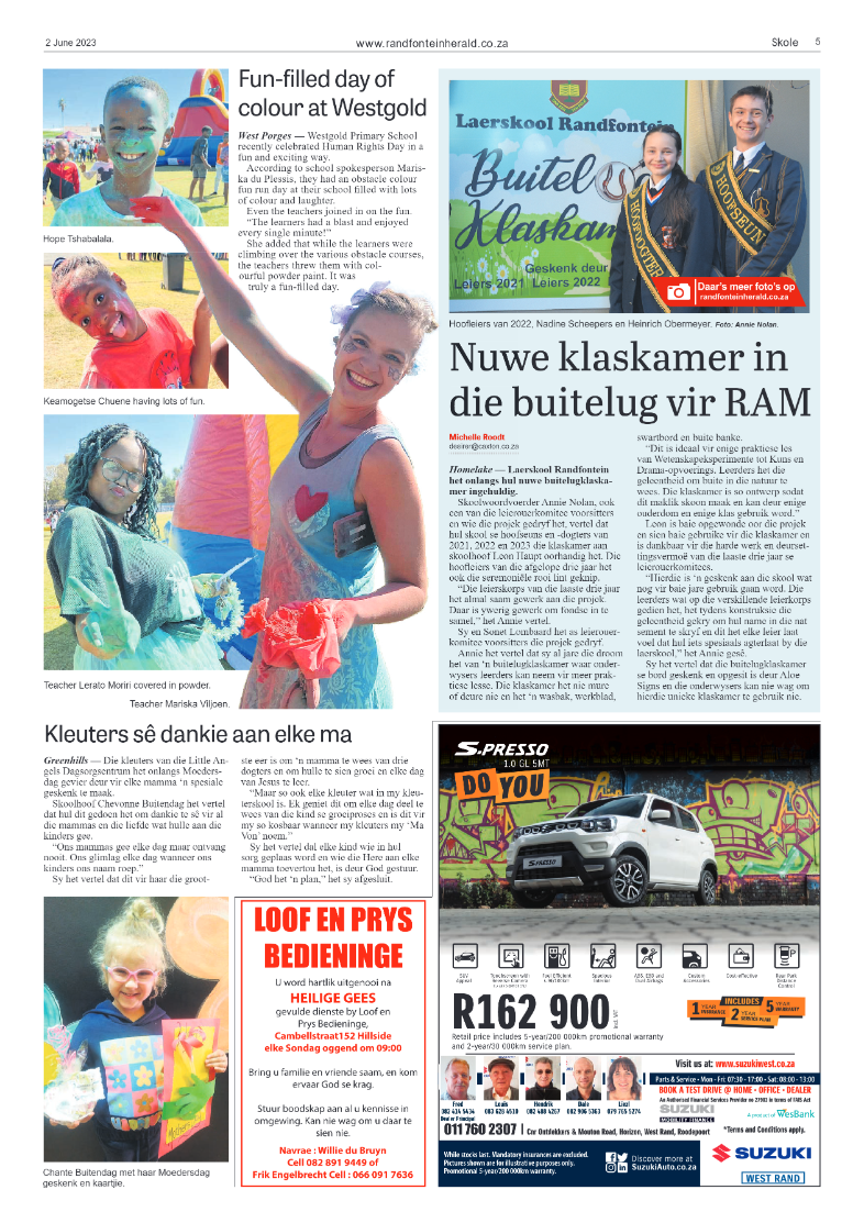 Randfontein Herald 2 June 2023 page 5
