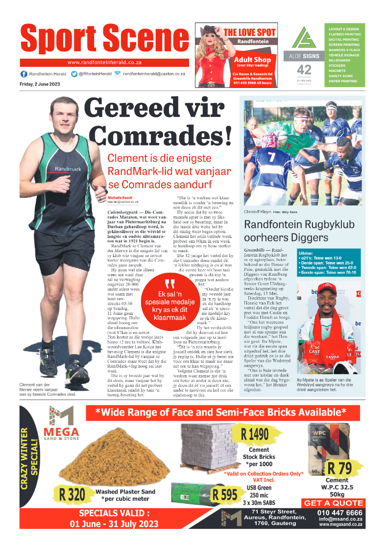 Randfontein Herald 2 June 2023 page 8