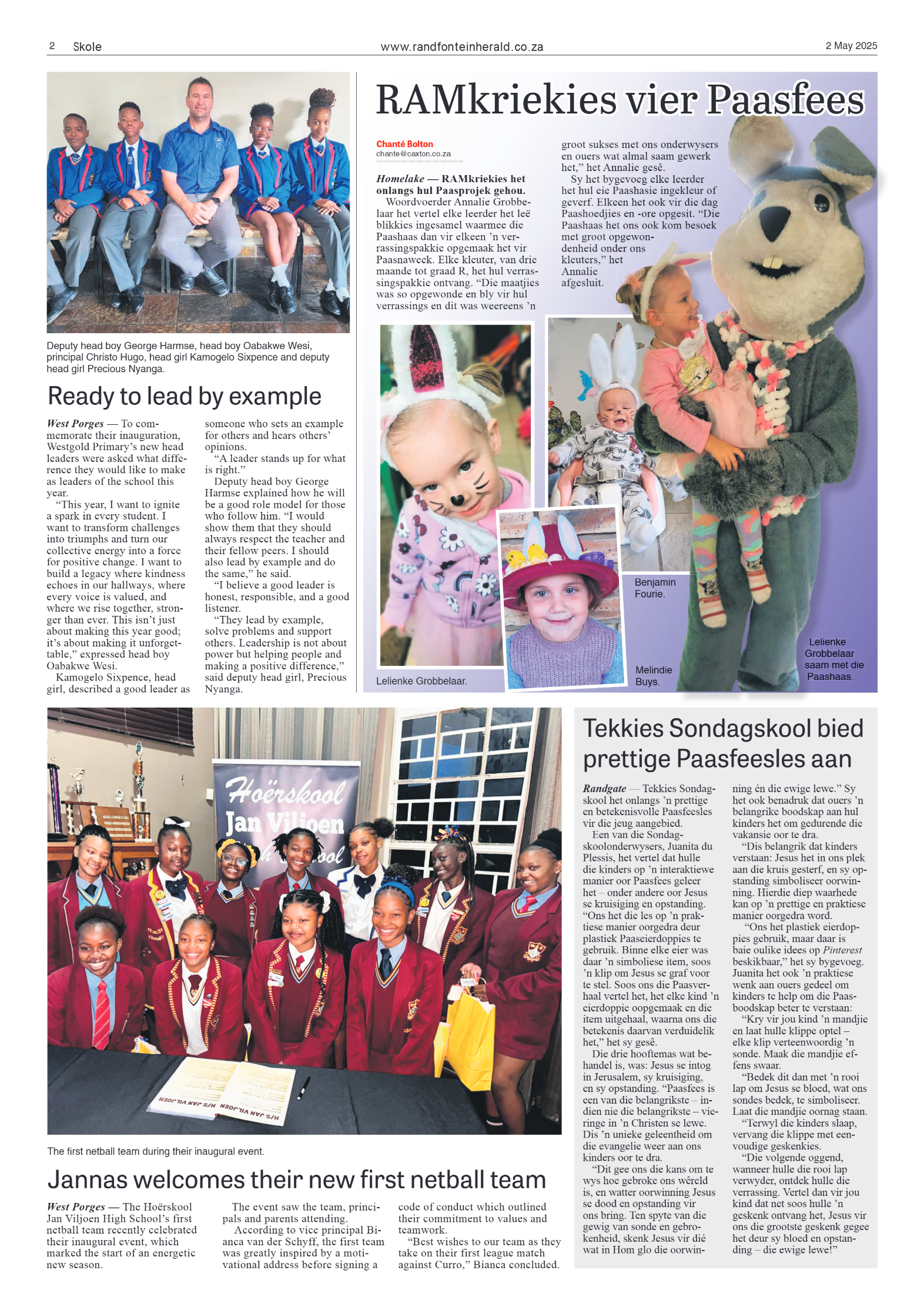 Randfontein Herald 2 May 2025 page 2