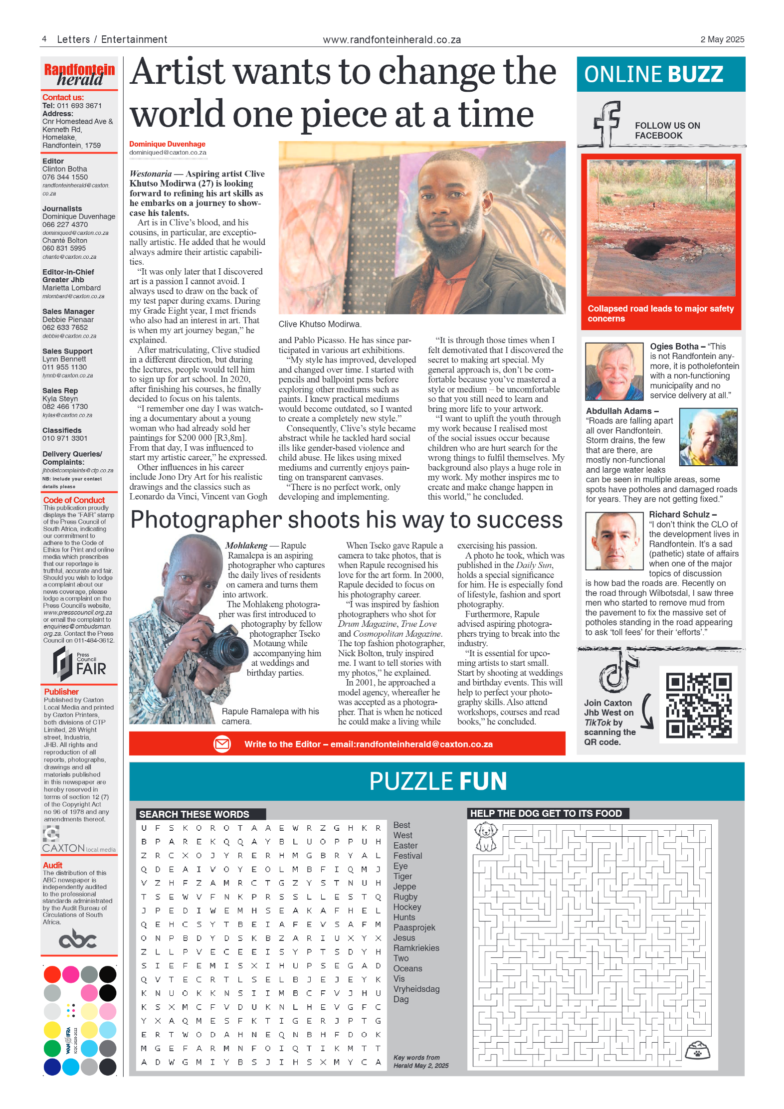 Randfontein Herald 2 May 2025 page 4